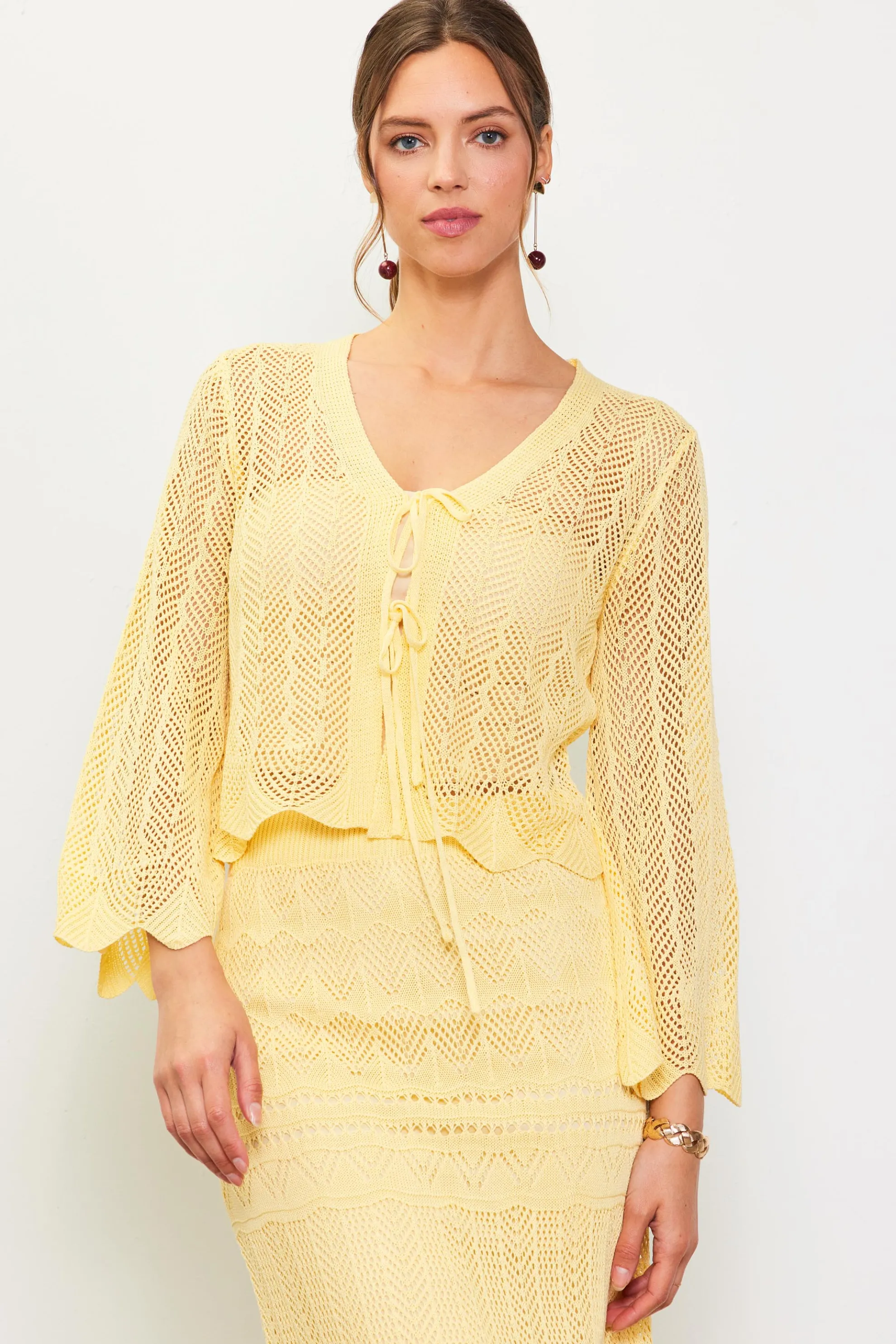 Longsleeve Open Knit Cardigan