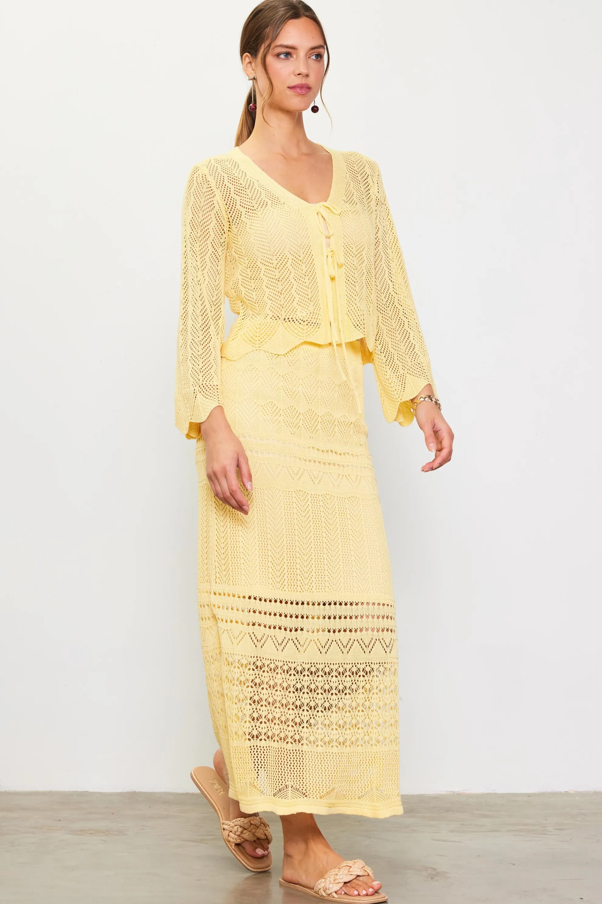 Longsleeve Open Knit Cardigan