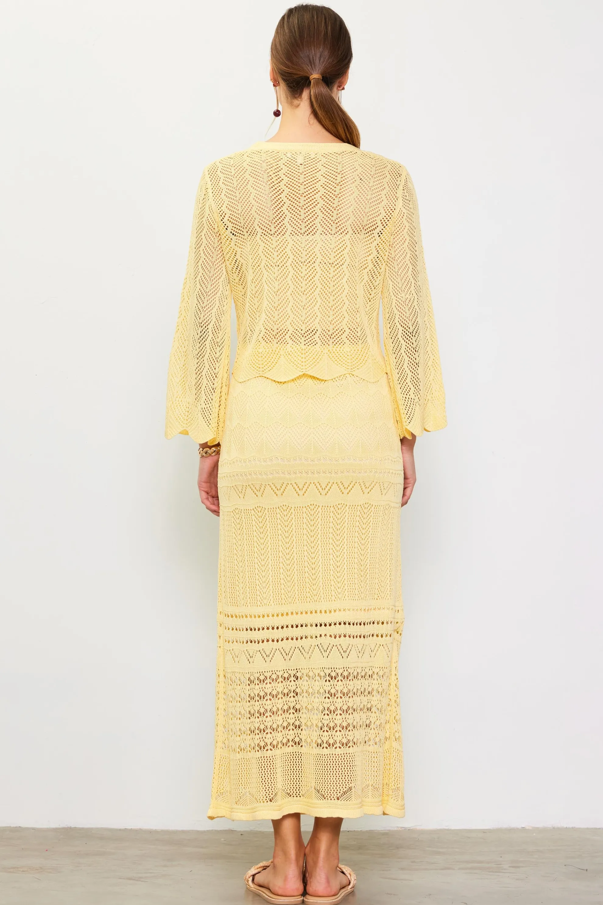 Longsleeve Open Knit Cardigan