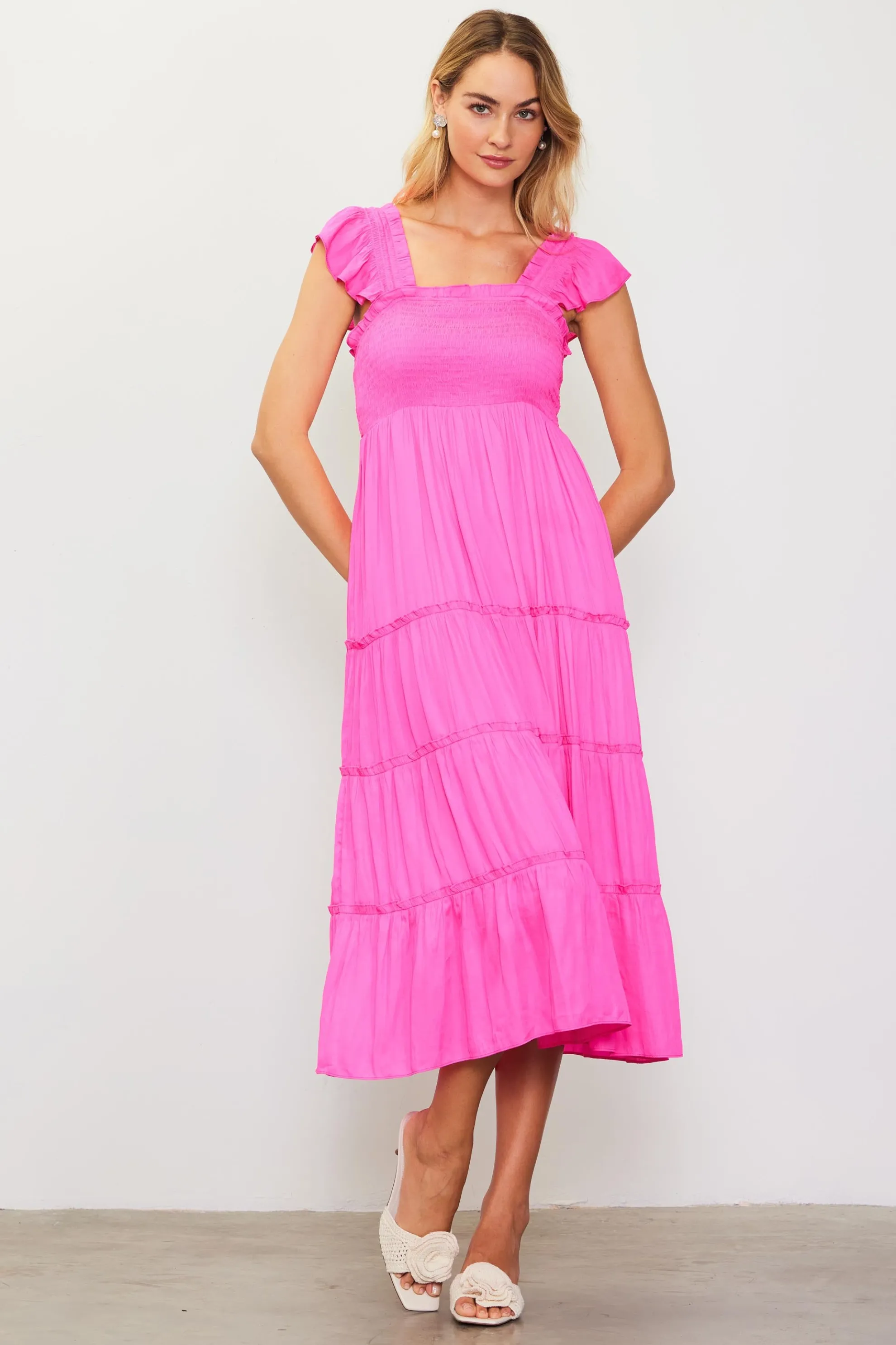 Hathaway Tiered Midi Dress