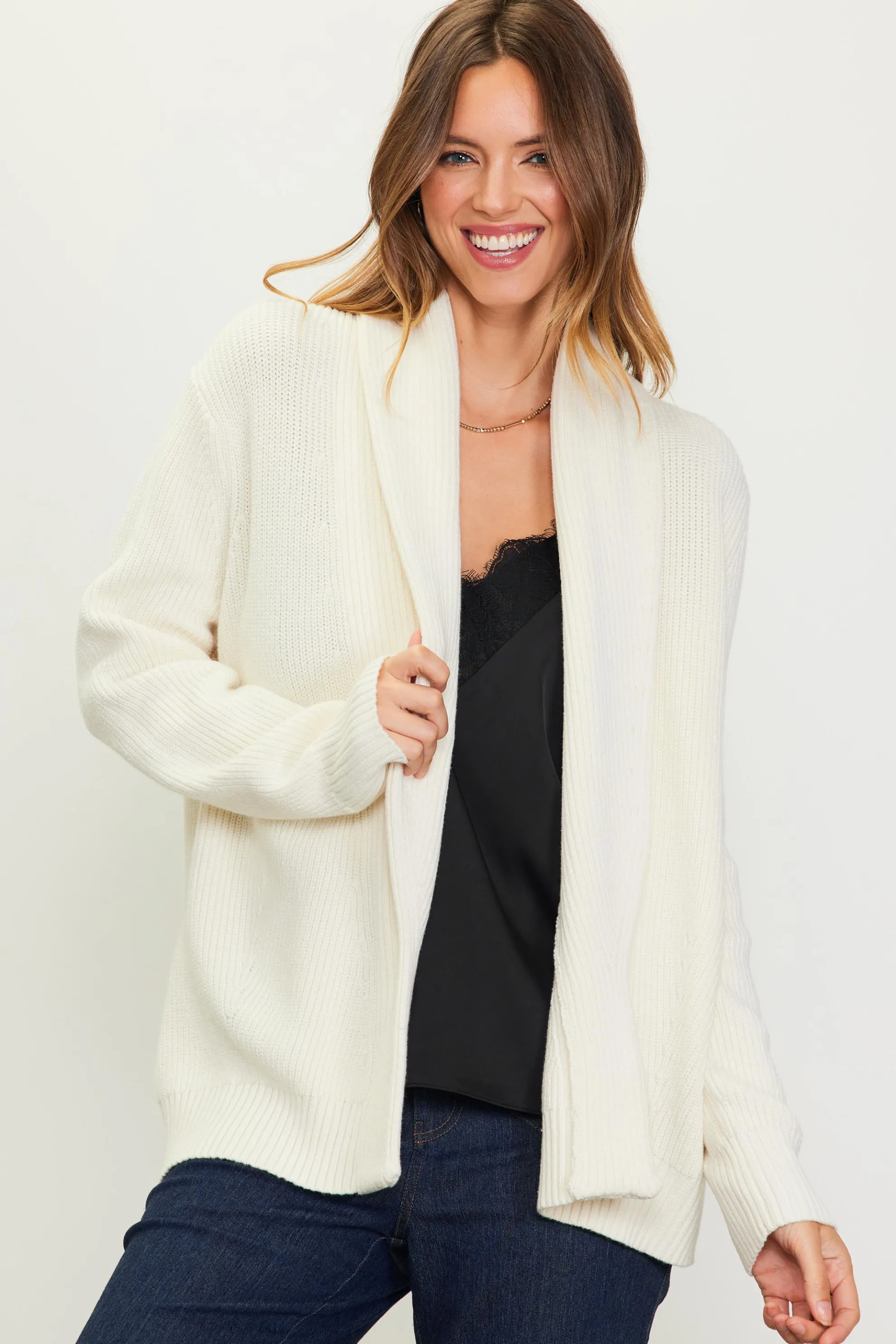 Shawl Collar Sweater Cardigan