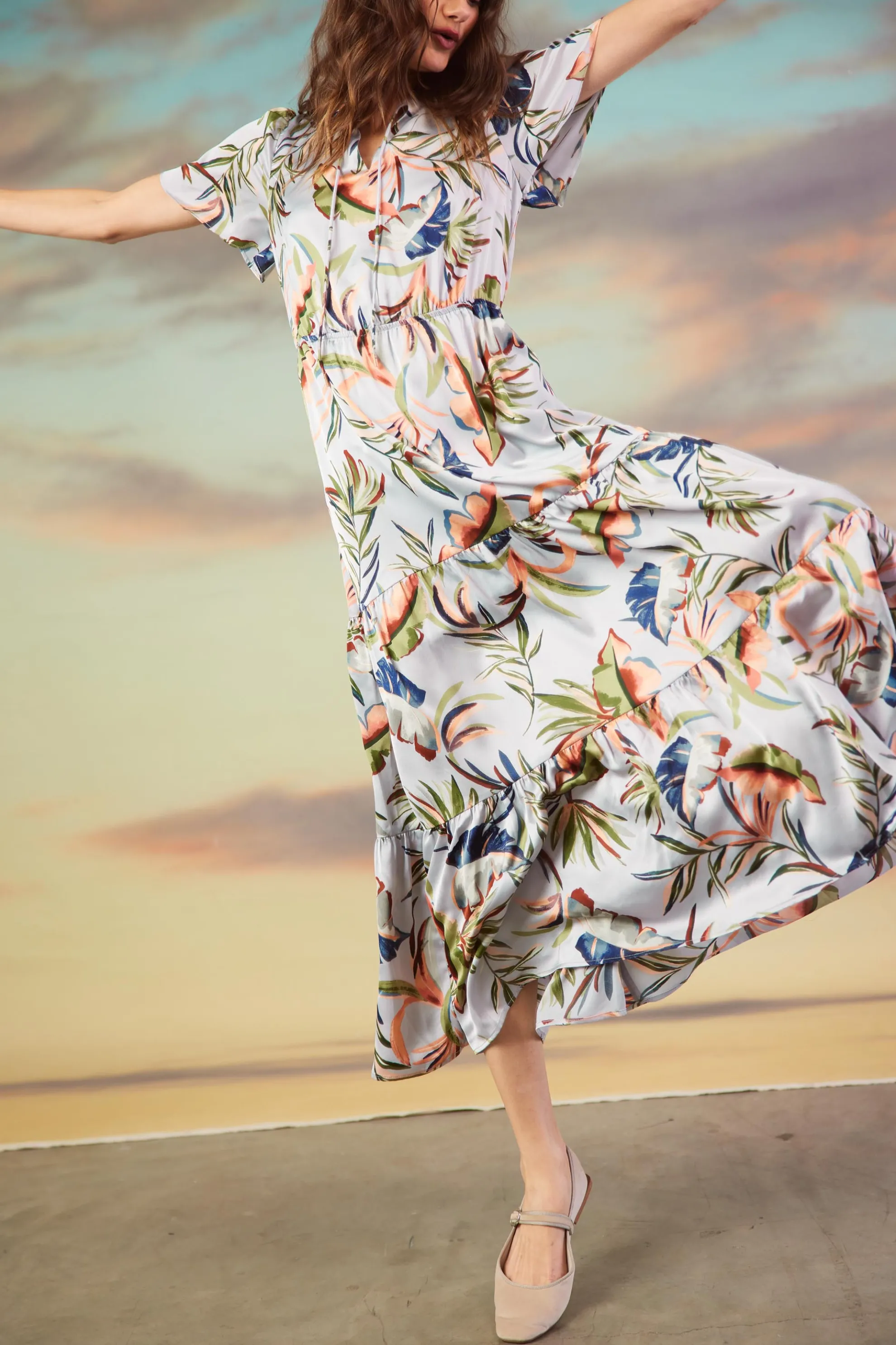 Bianca Floral Spring Maxi Dress