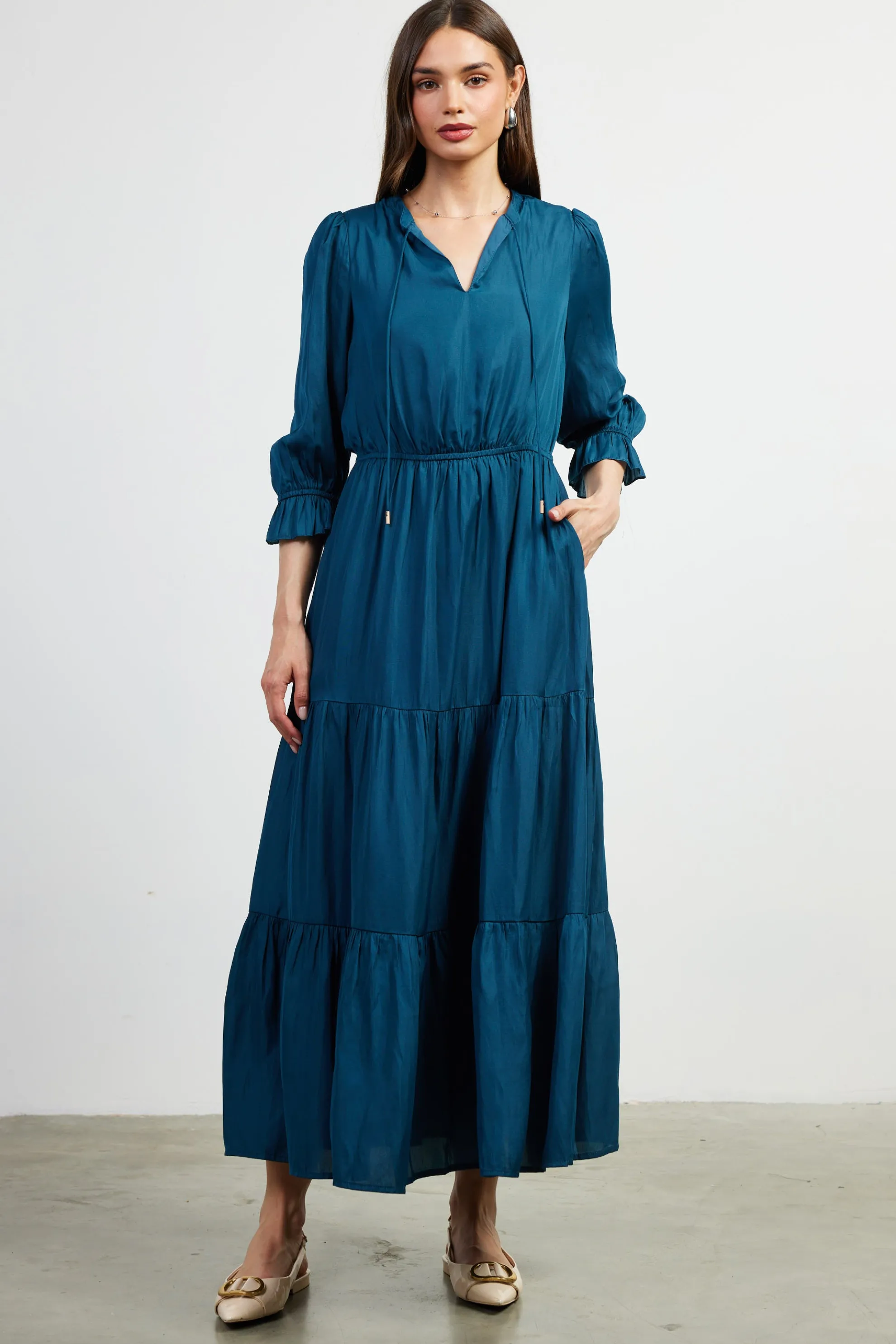 Emery Ruffle Tiered Maxi Dress