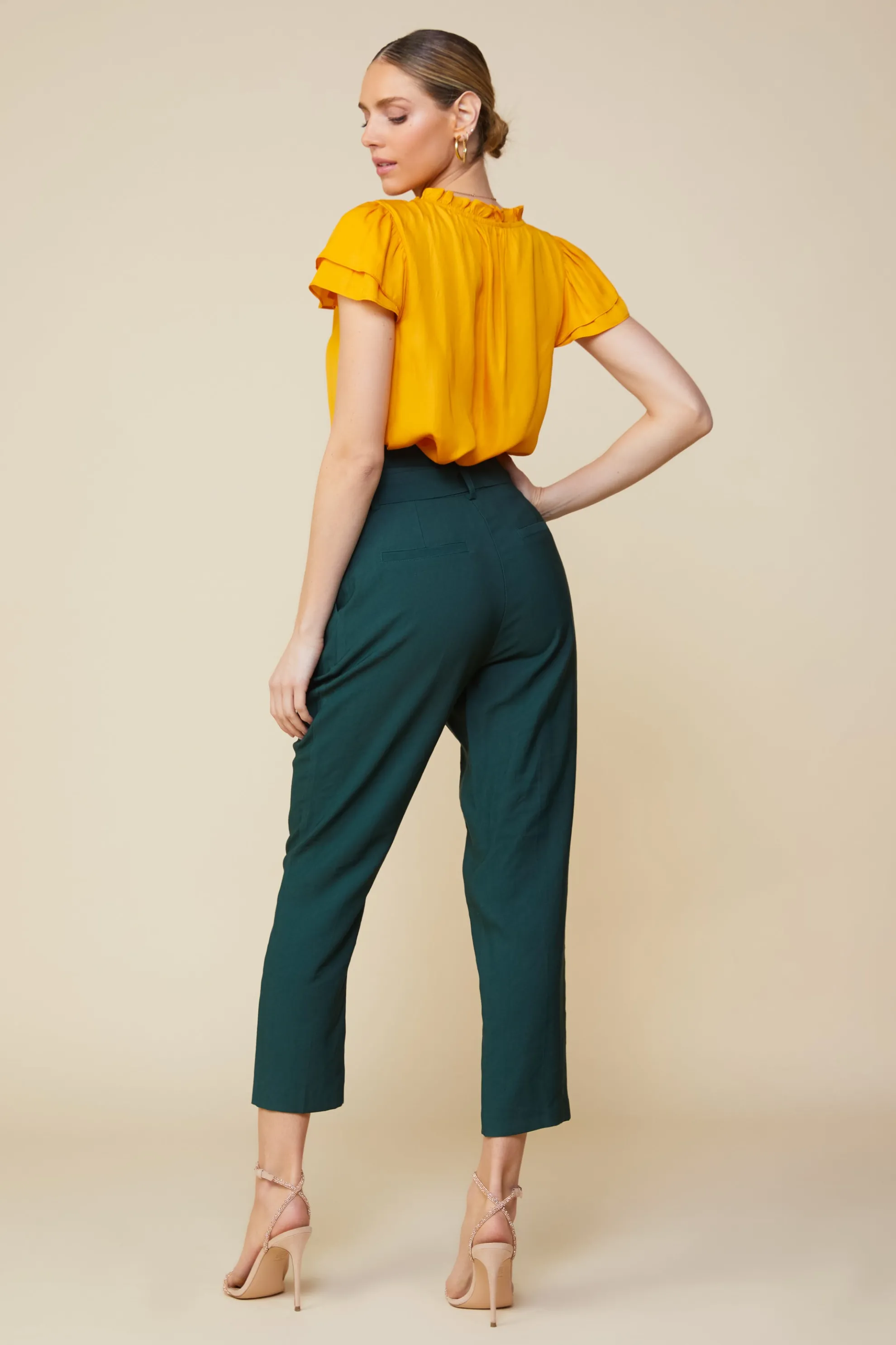 Paper Bag Belted Pants
