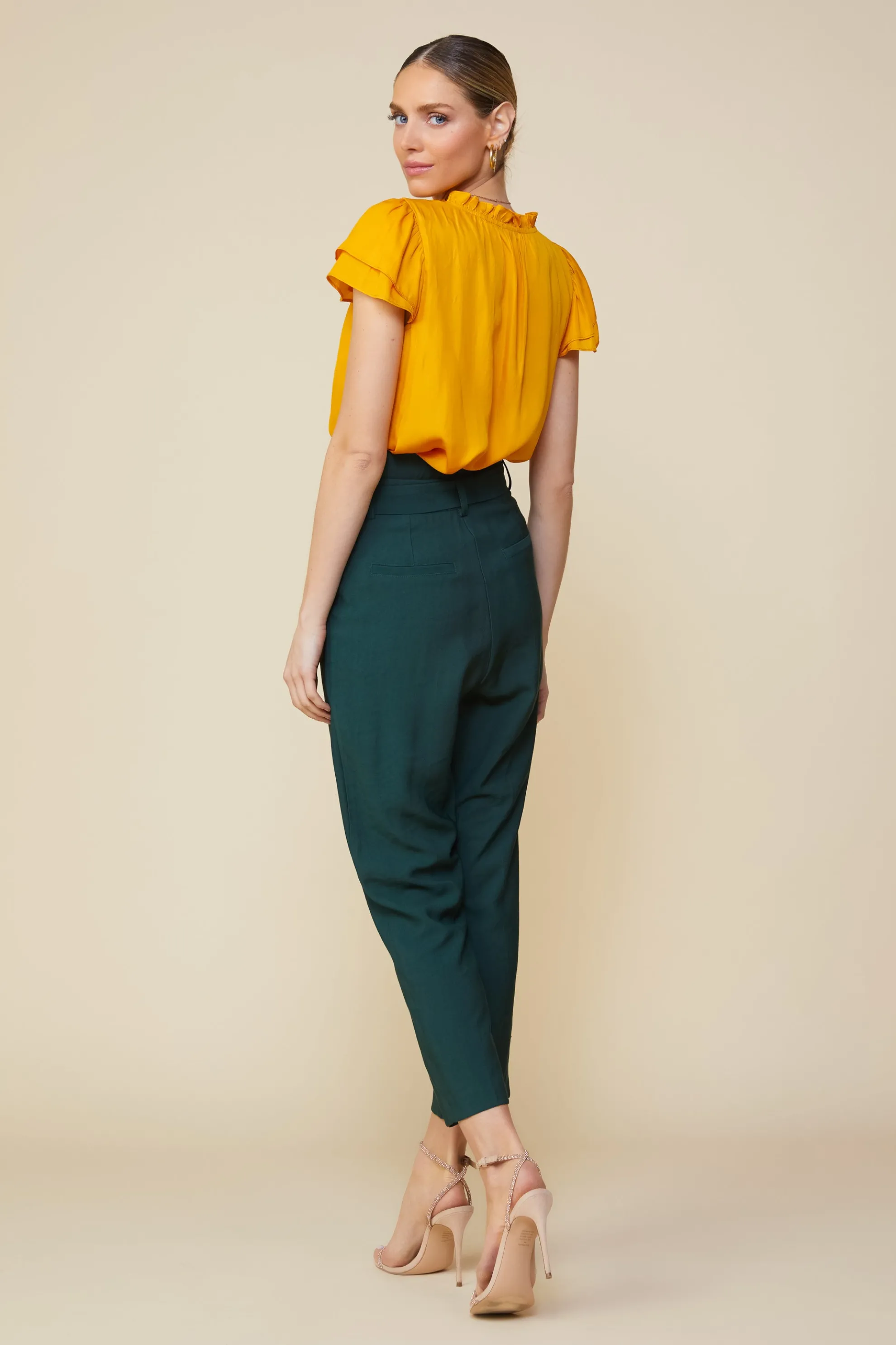 Paper Bag Belted Pants