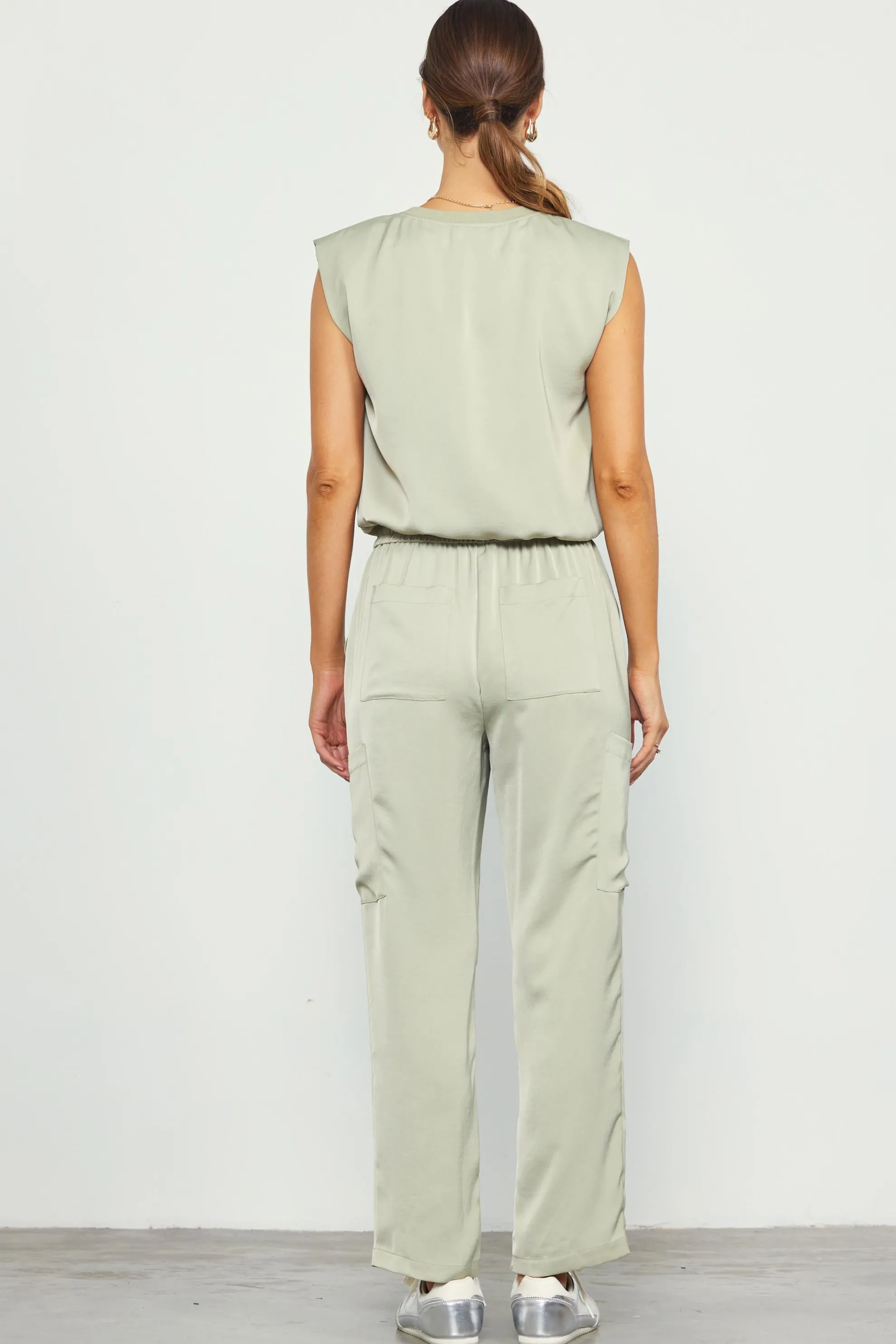 Relaxed Utility Pintucked Pants