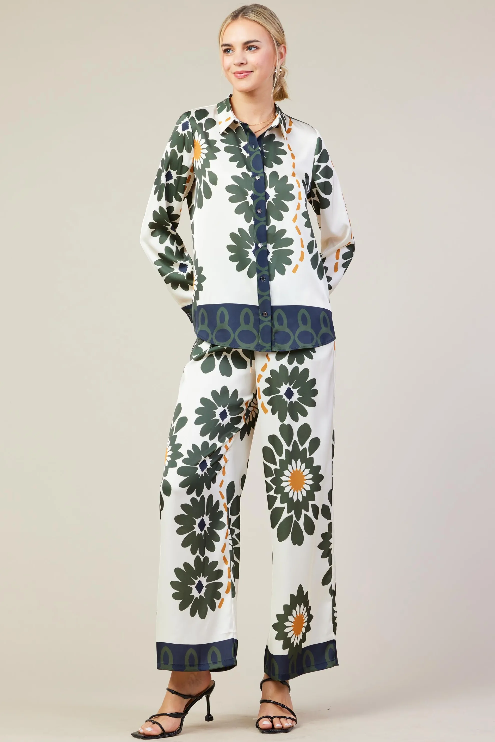 Floral Print Longsleeve Blouse