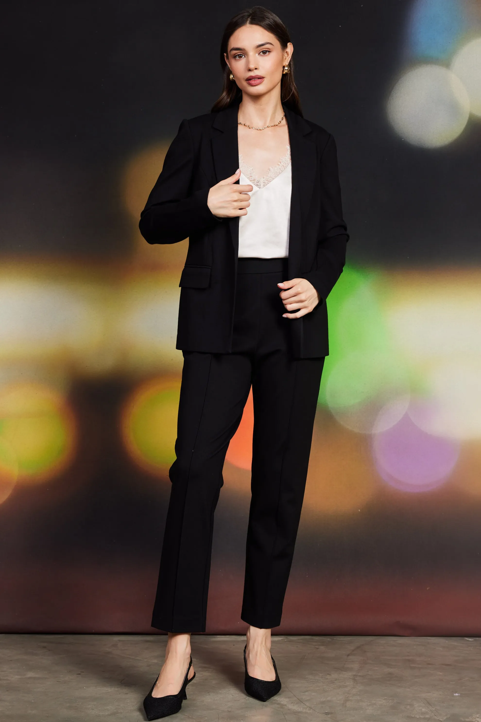 Knit Pintuck Trouser