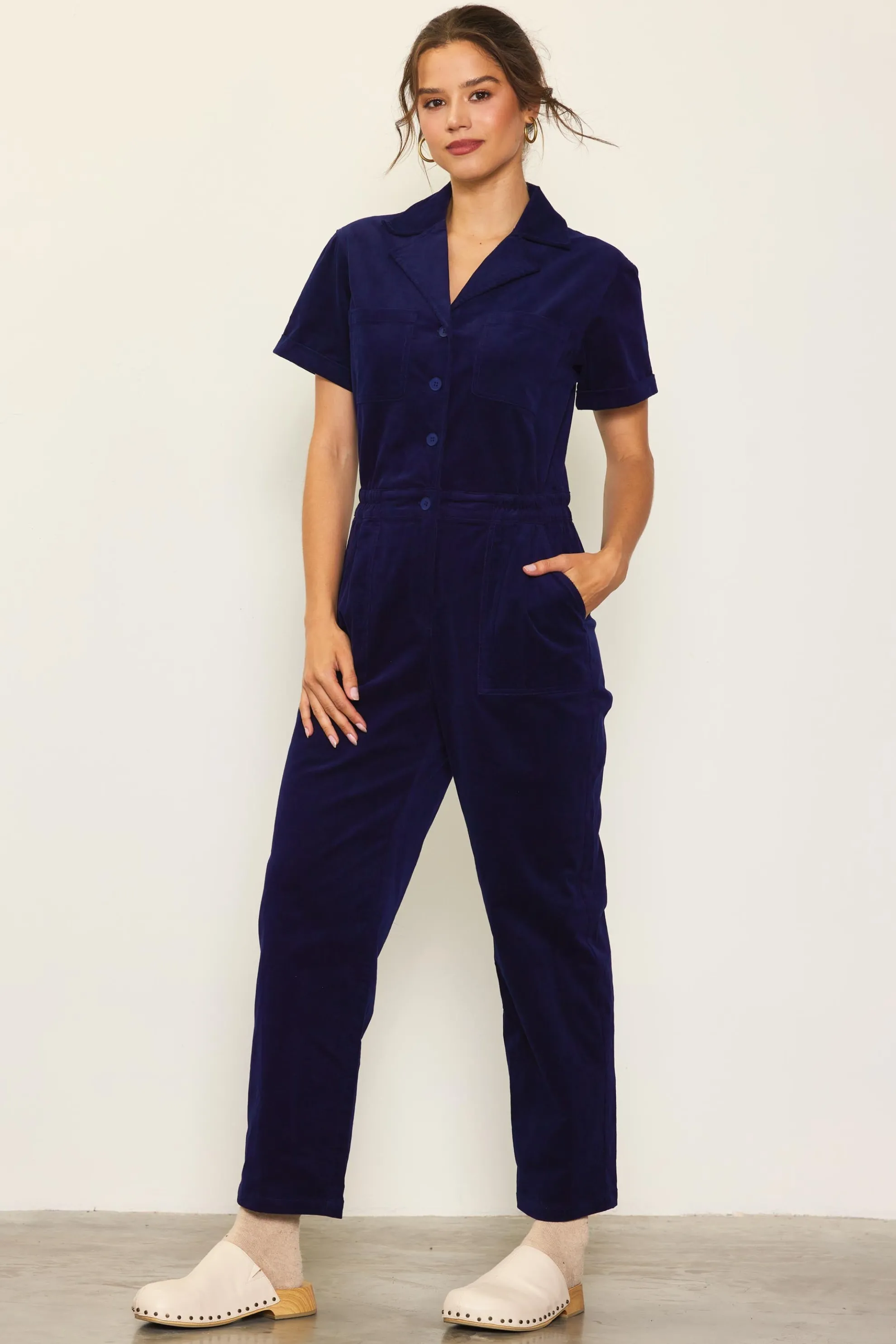 Corduroy Utility Jumpsuit