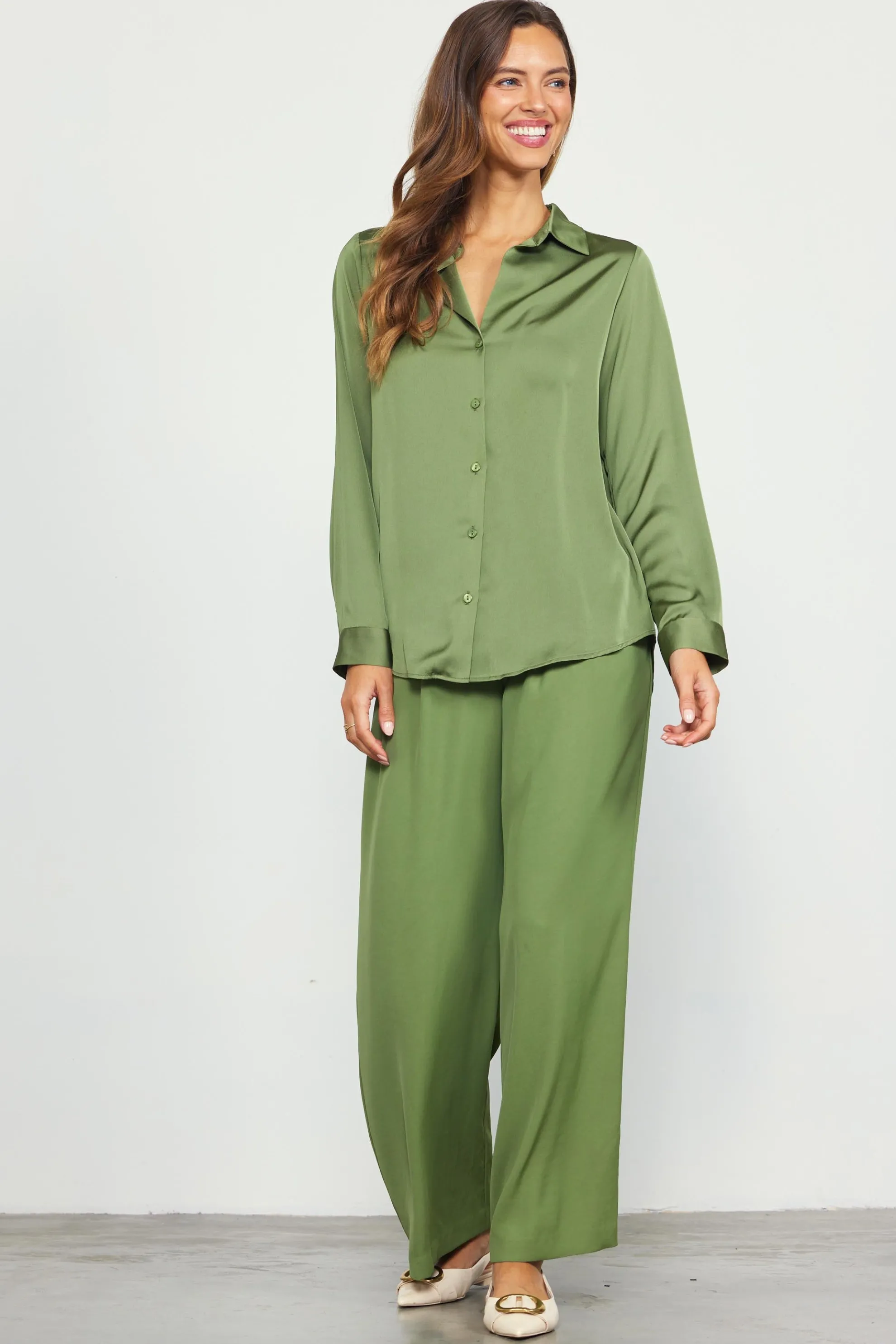 Recycled Button Down Top