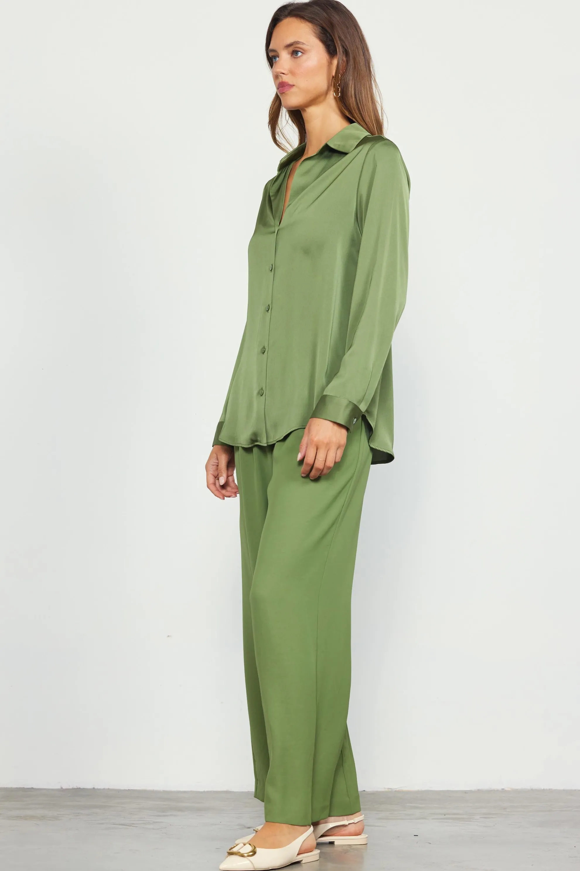 Recycled Button Down Top