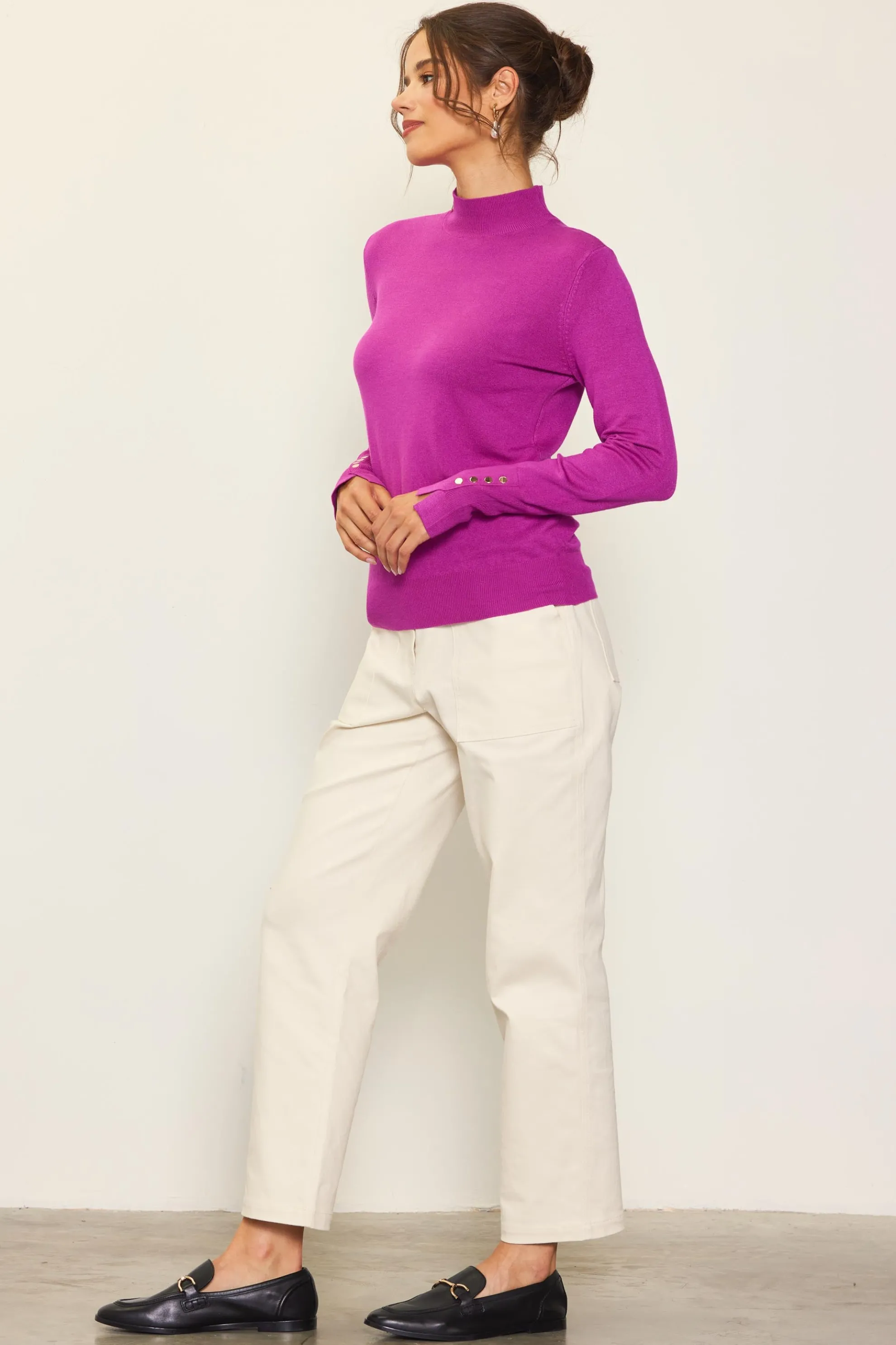 Longsleeve Mock Neck Sweater