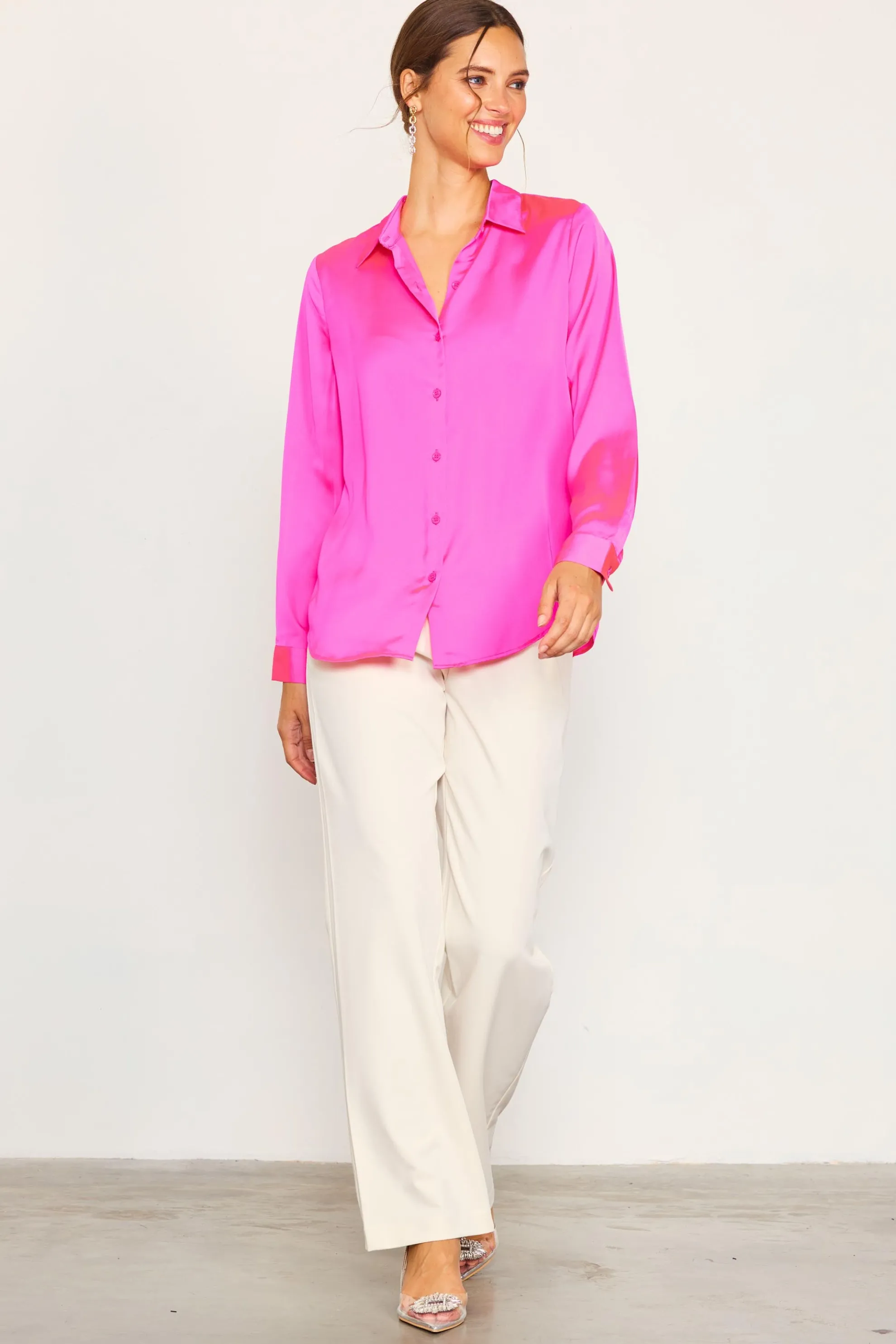 Recycled Classic Button Down Top