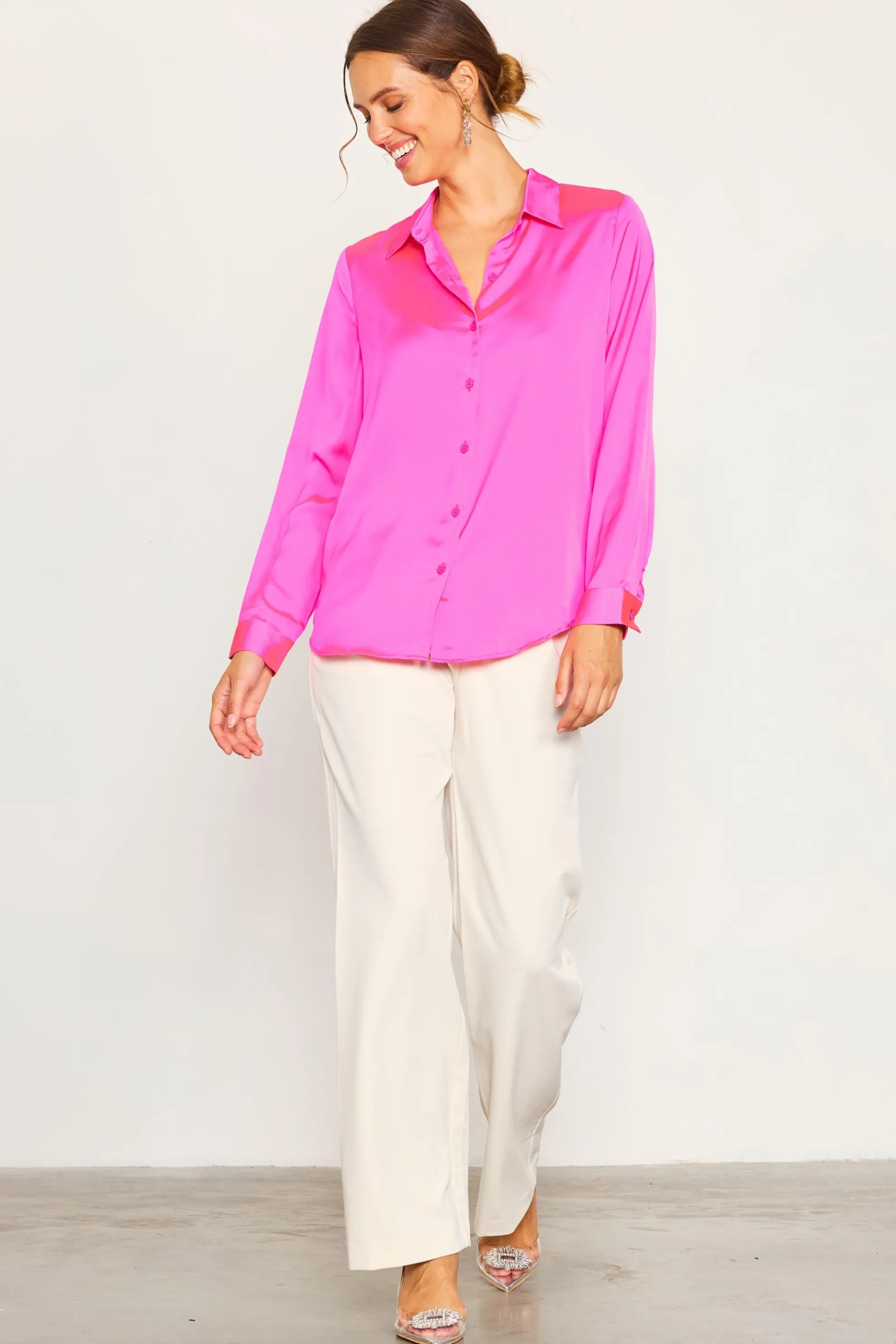 Recycled Classic Button Down Top