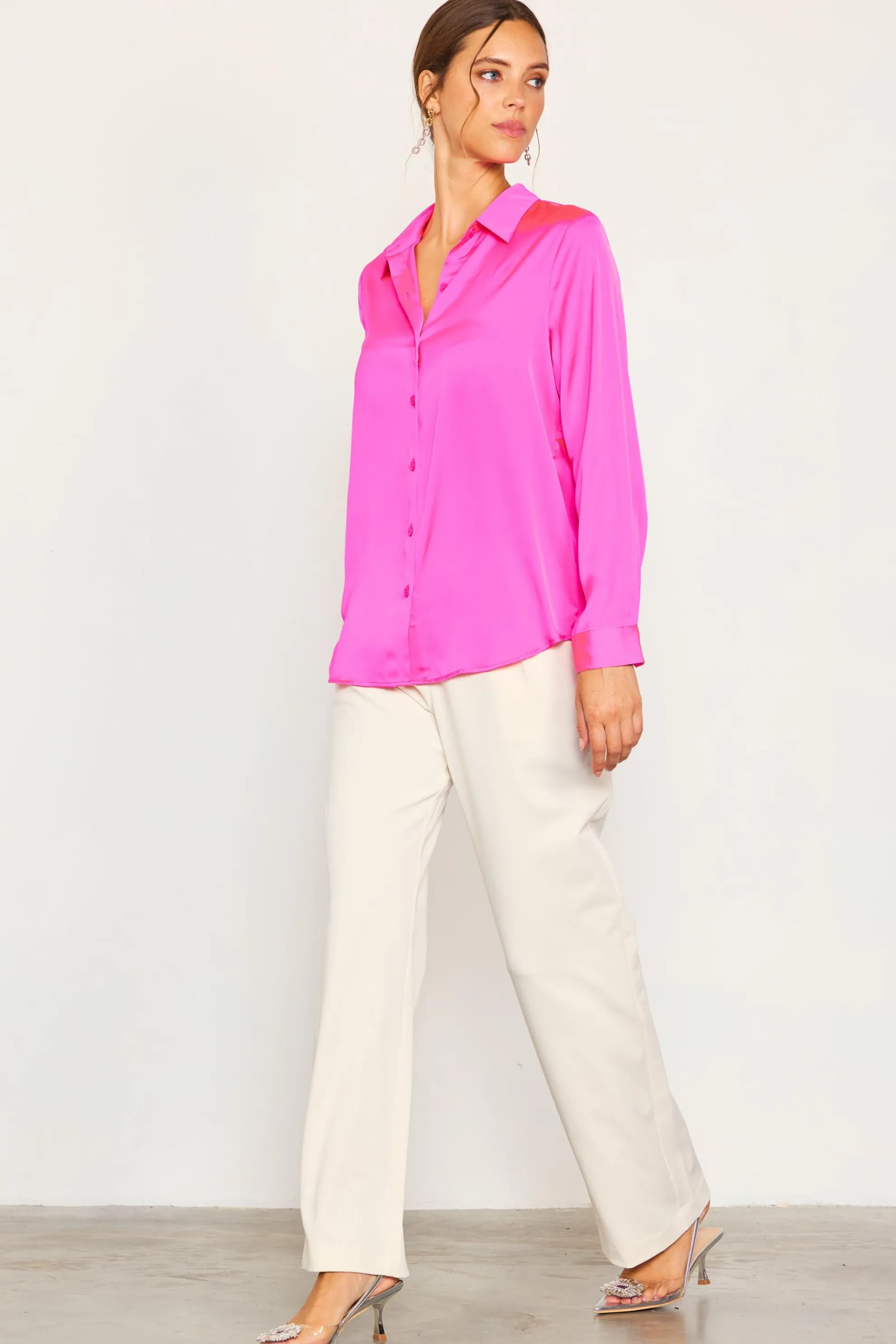 Recycled Classic Button Down Top