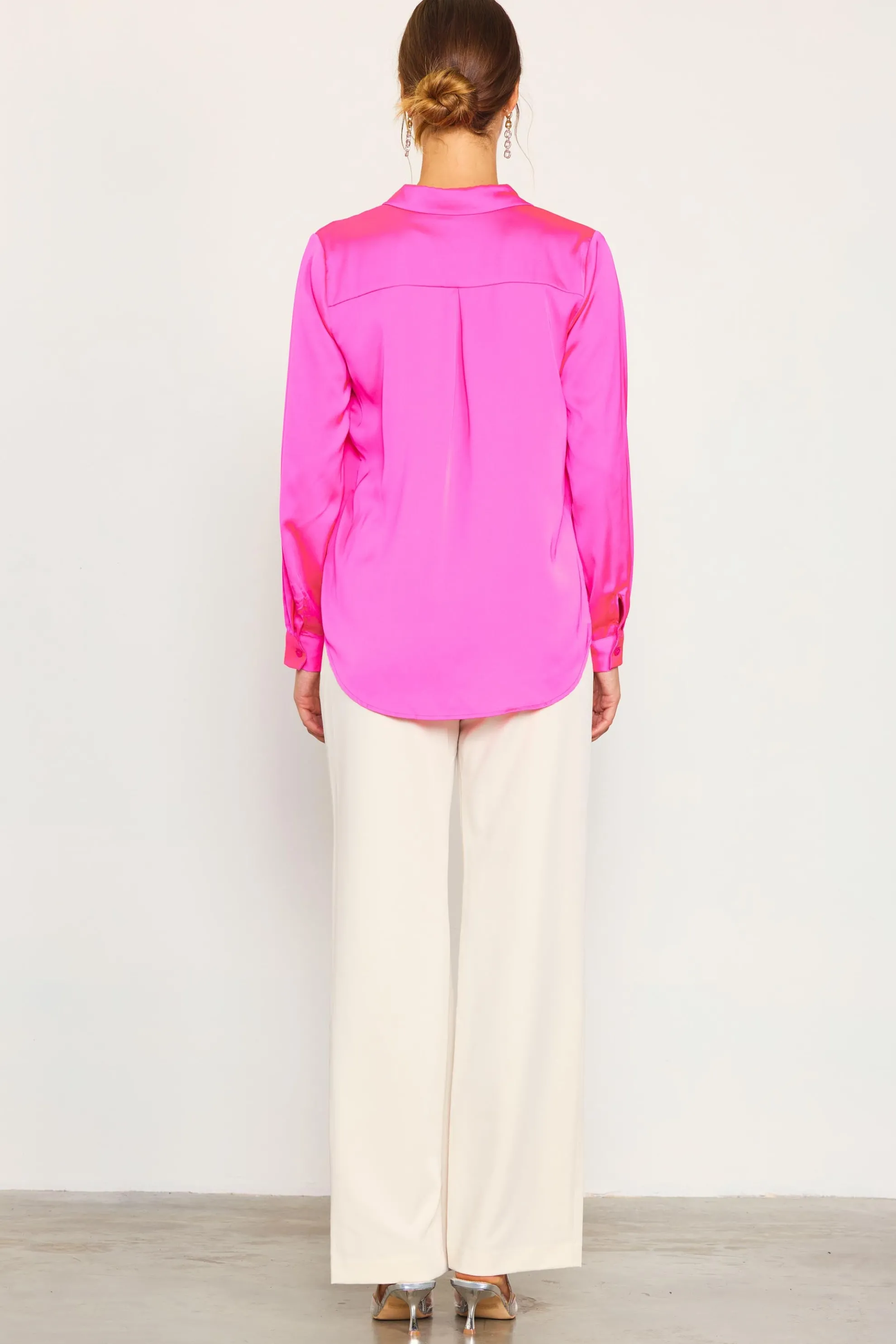 Recycled Classic Button Down Top