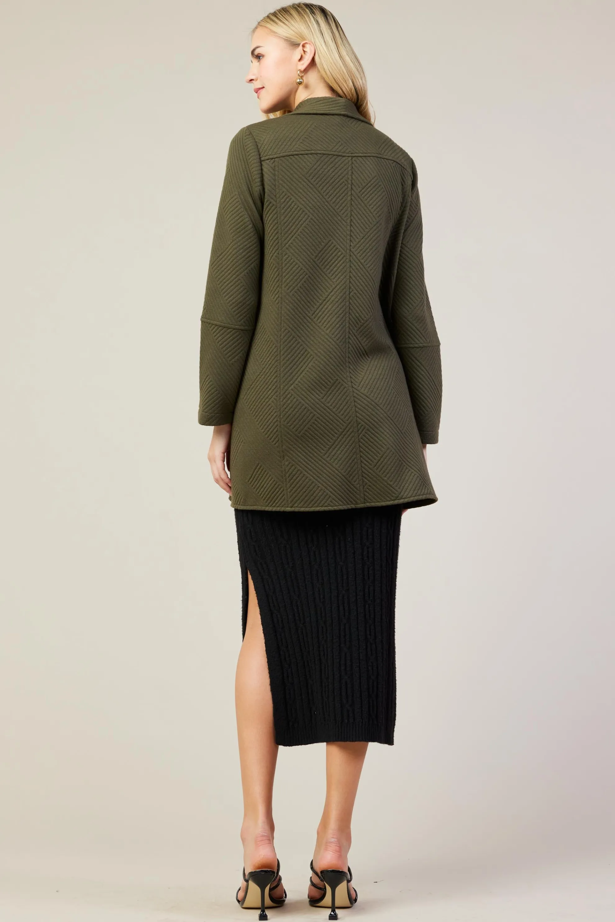 Open Front Knit Cardigan