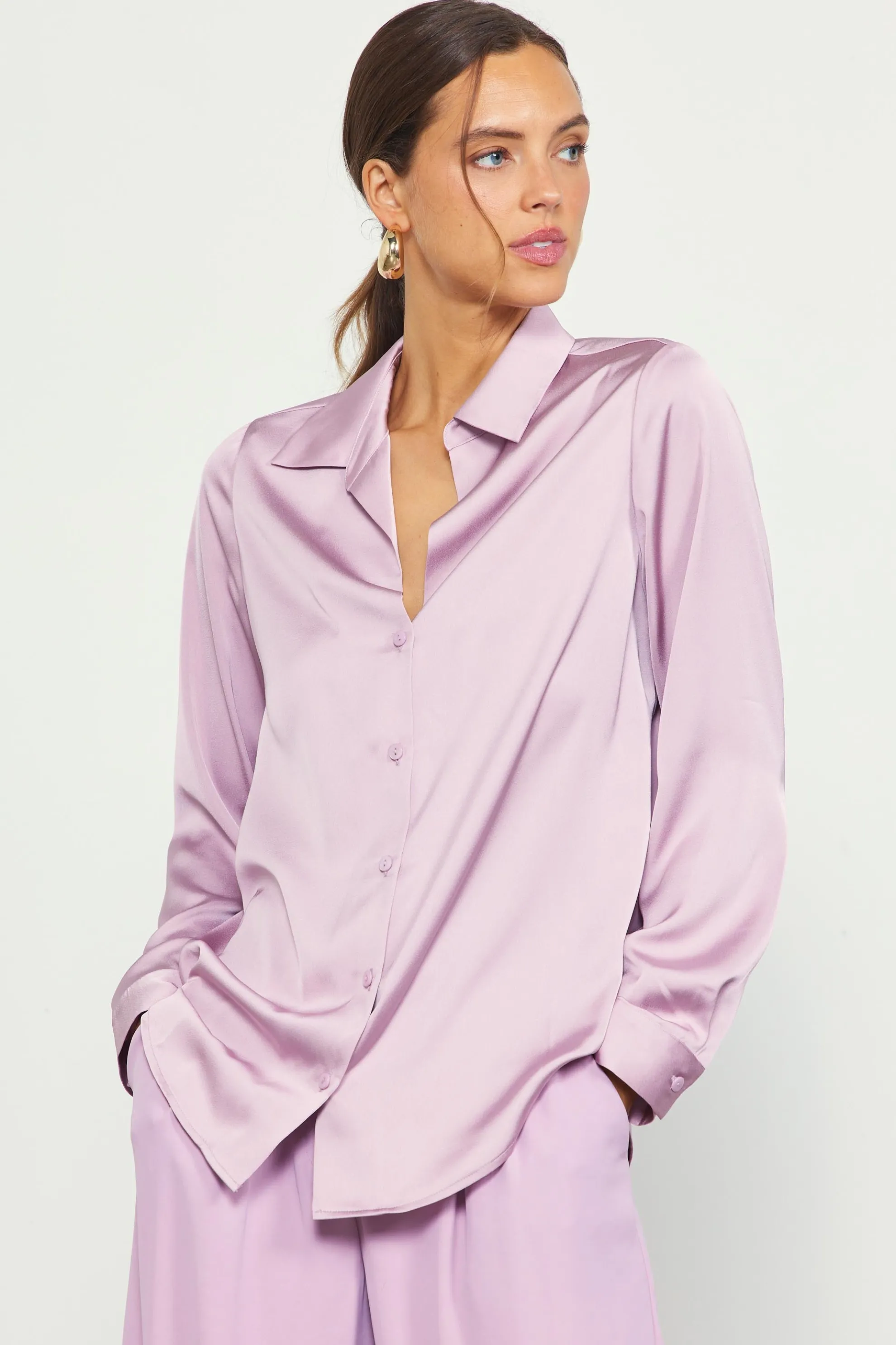 Recycled Button Down Top