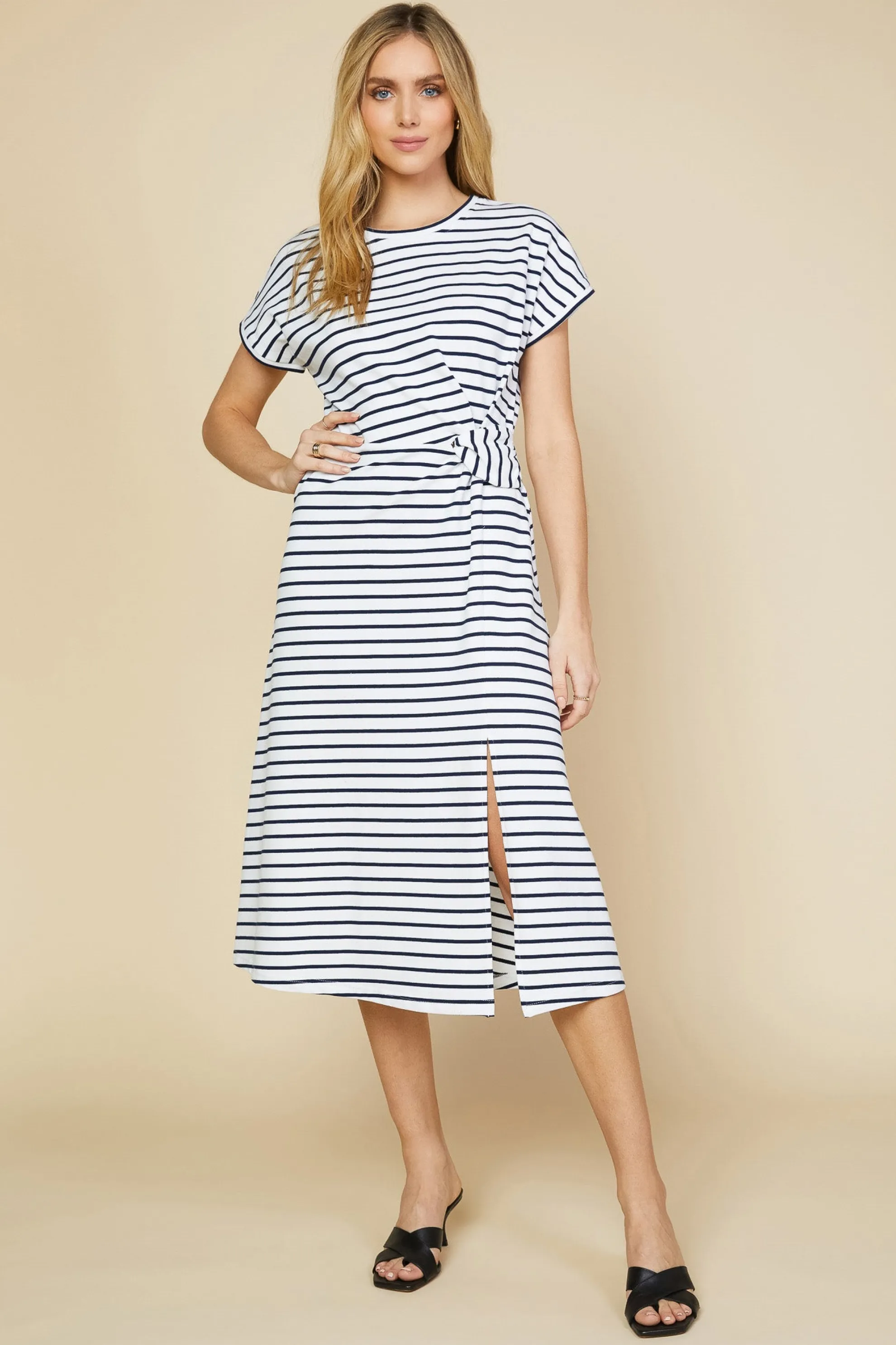 Twist Detail Knit Dress