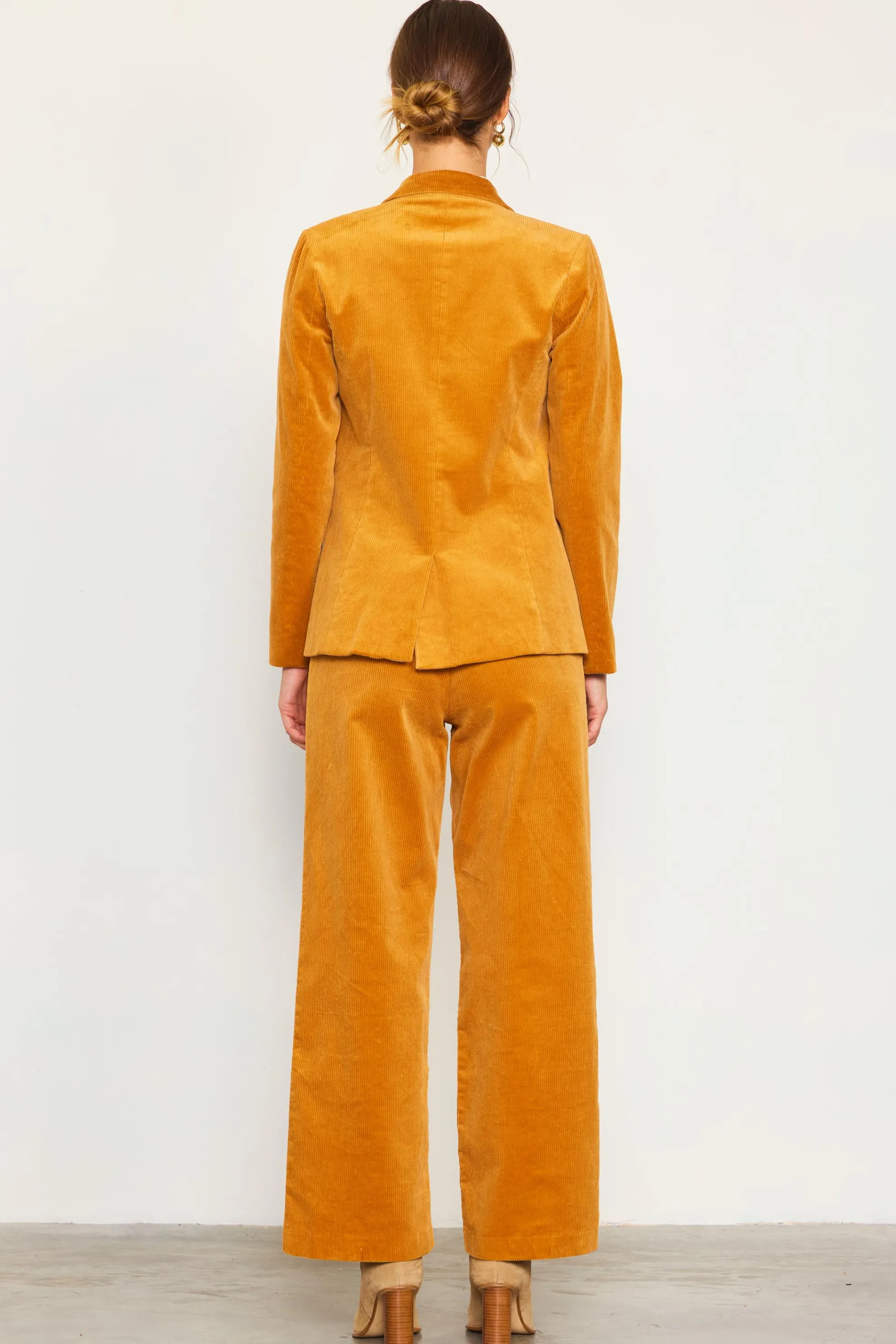 Corduroy Double Breasted Blazer