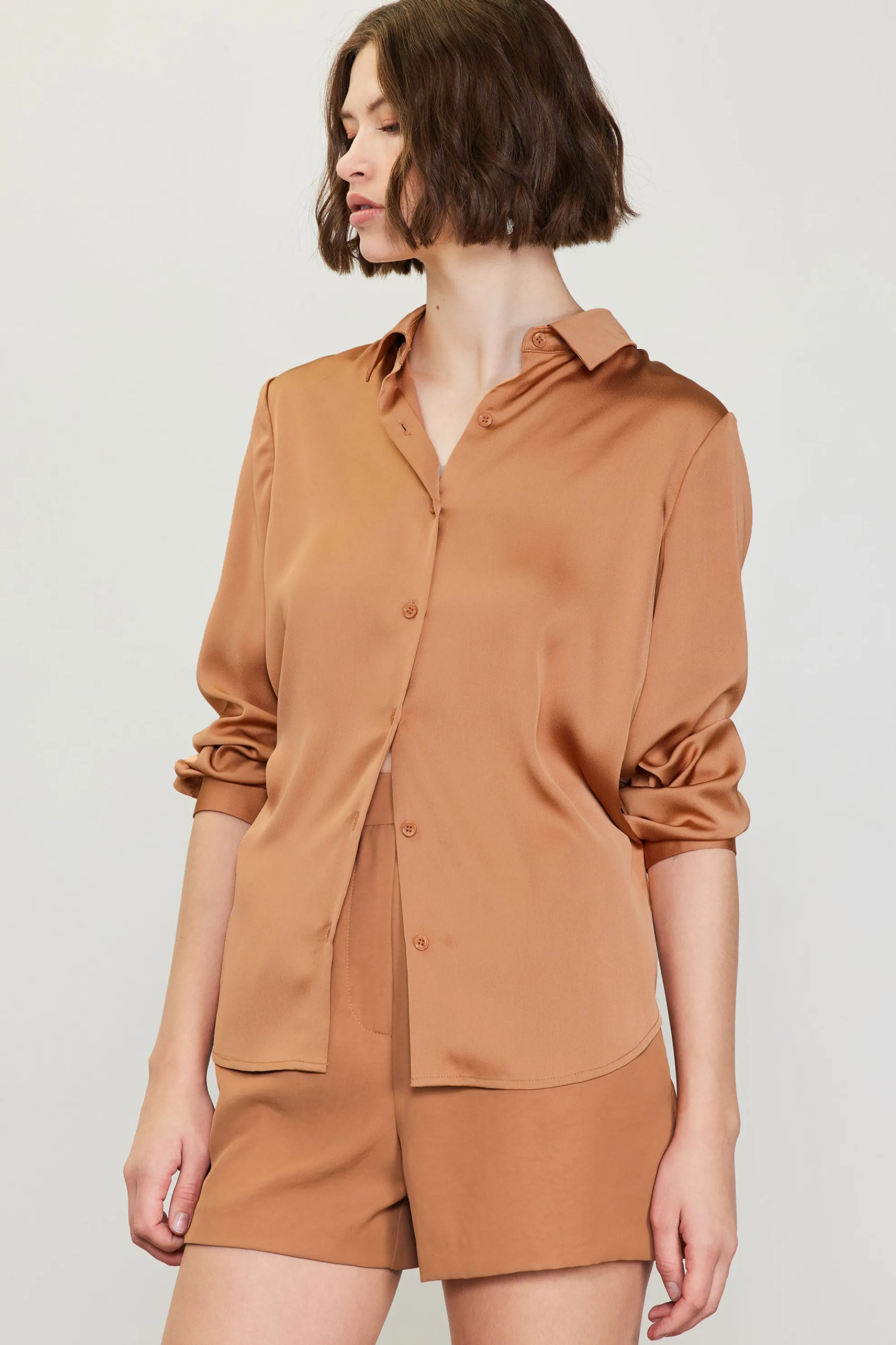 Recycled Classic Button Down Top