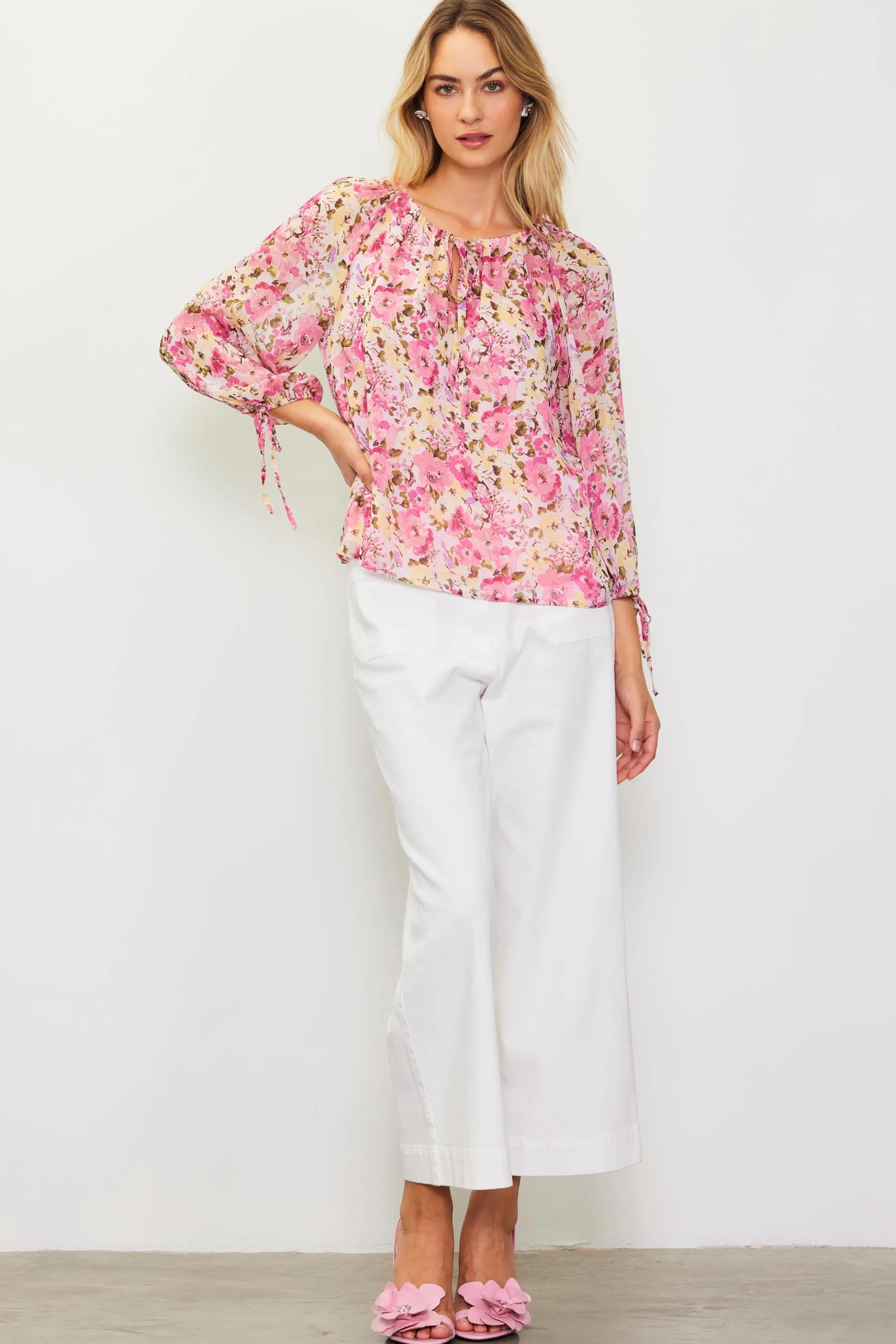 Alanna Floral Print Longsleeve Blouse