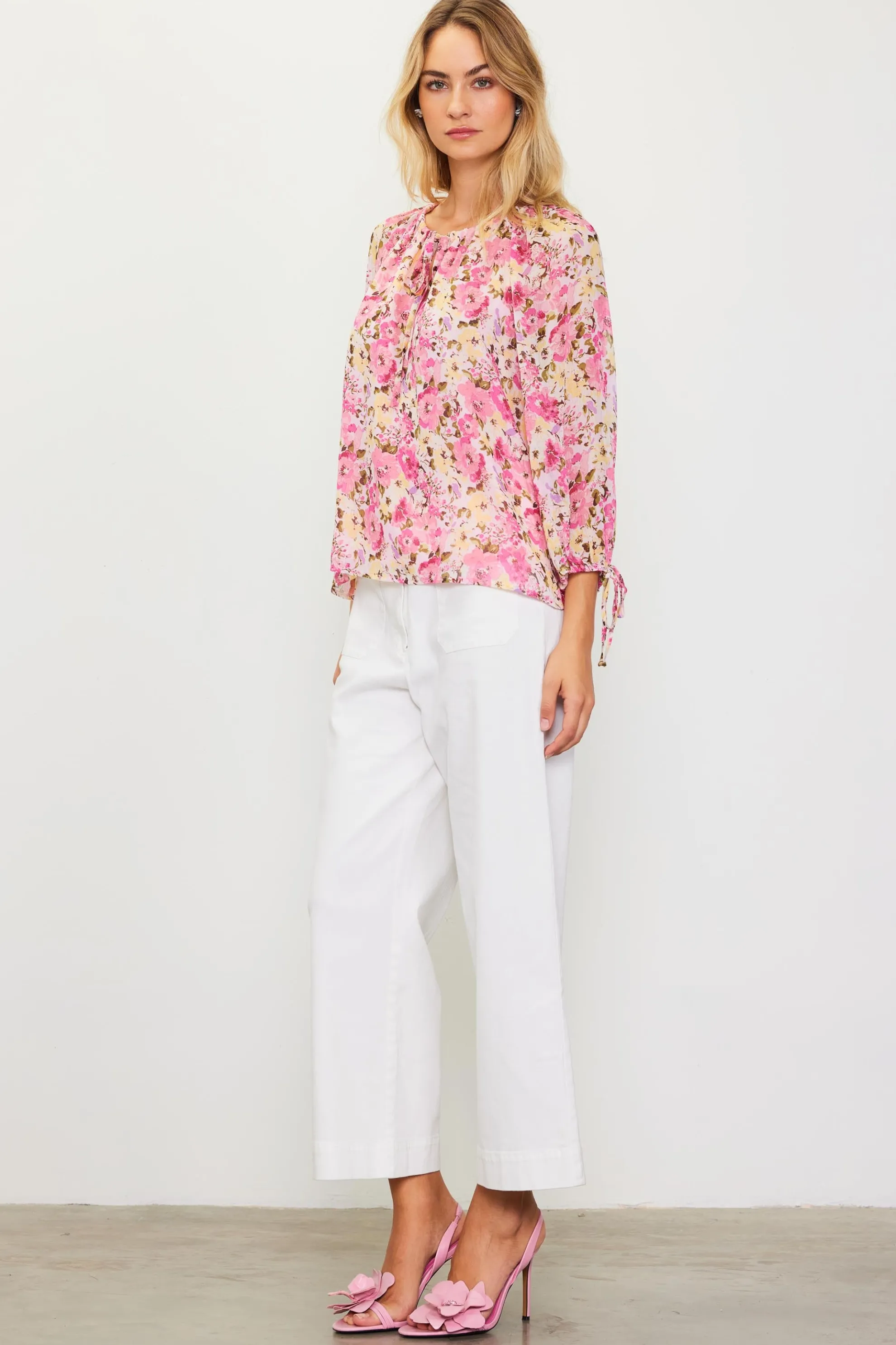 Alanna Floral Print Longsleeve Blouse
