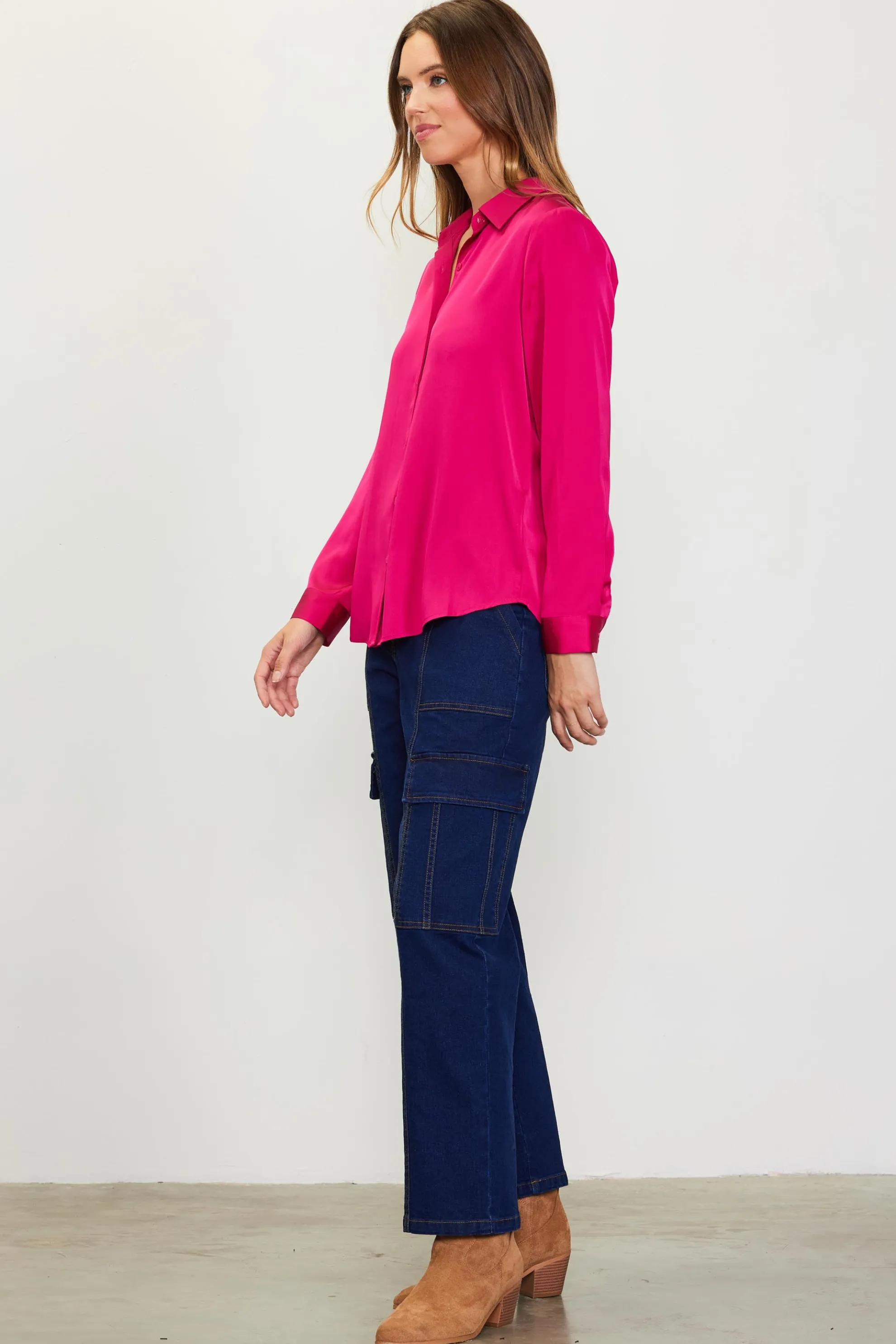 Recycled Classic Button Down Top