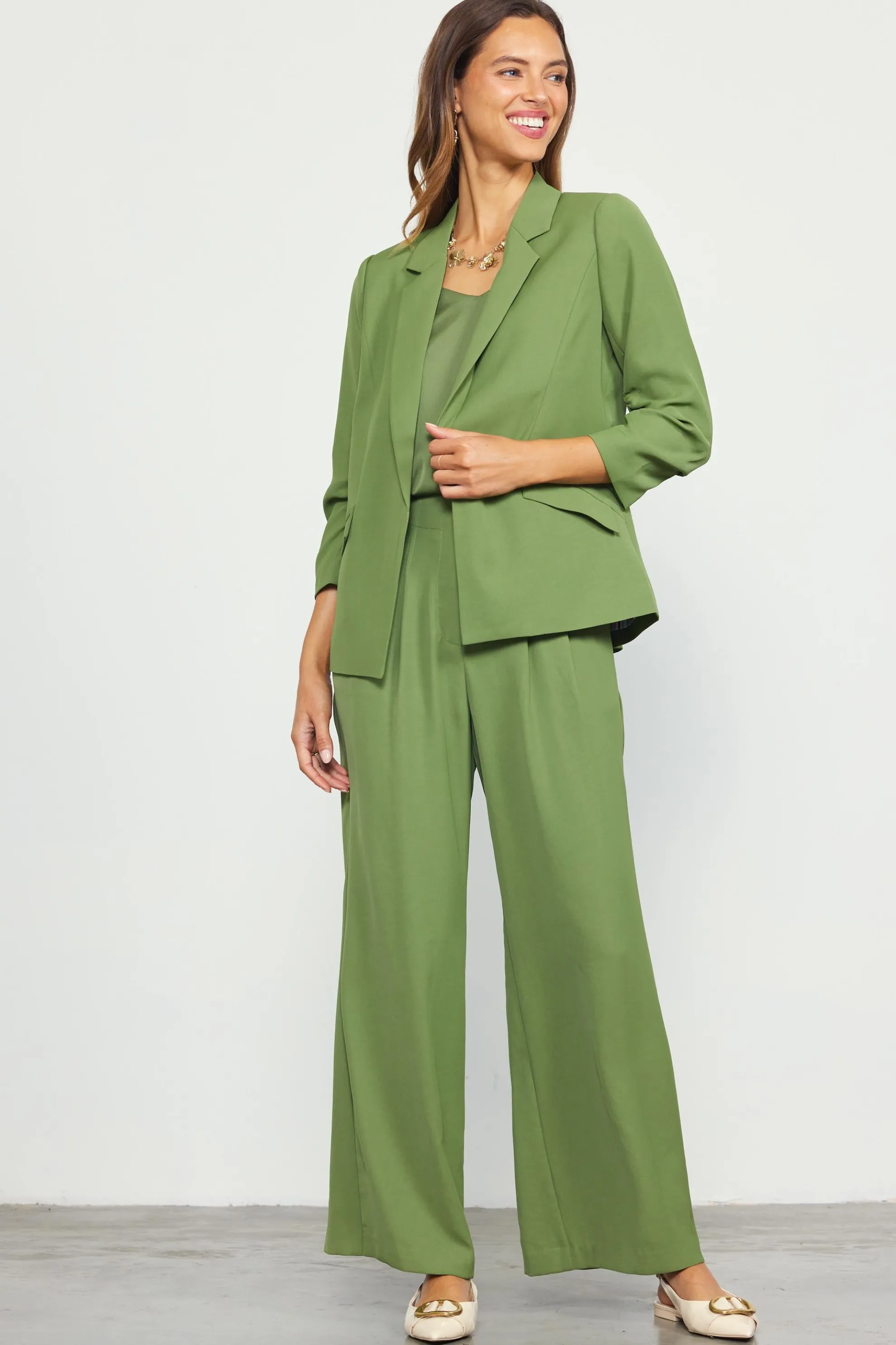 Recycled Wide Leg Pants