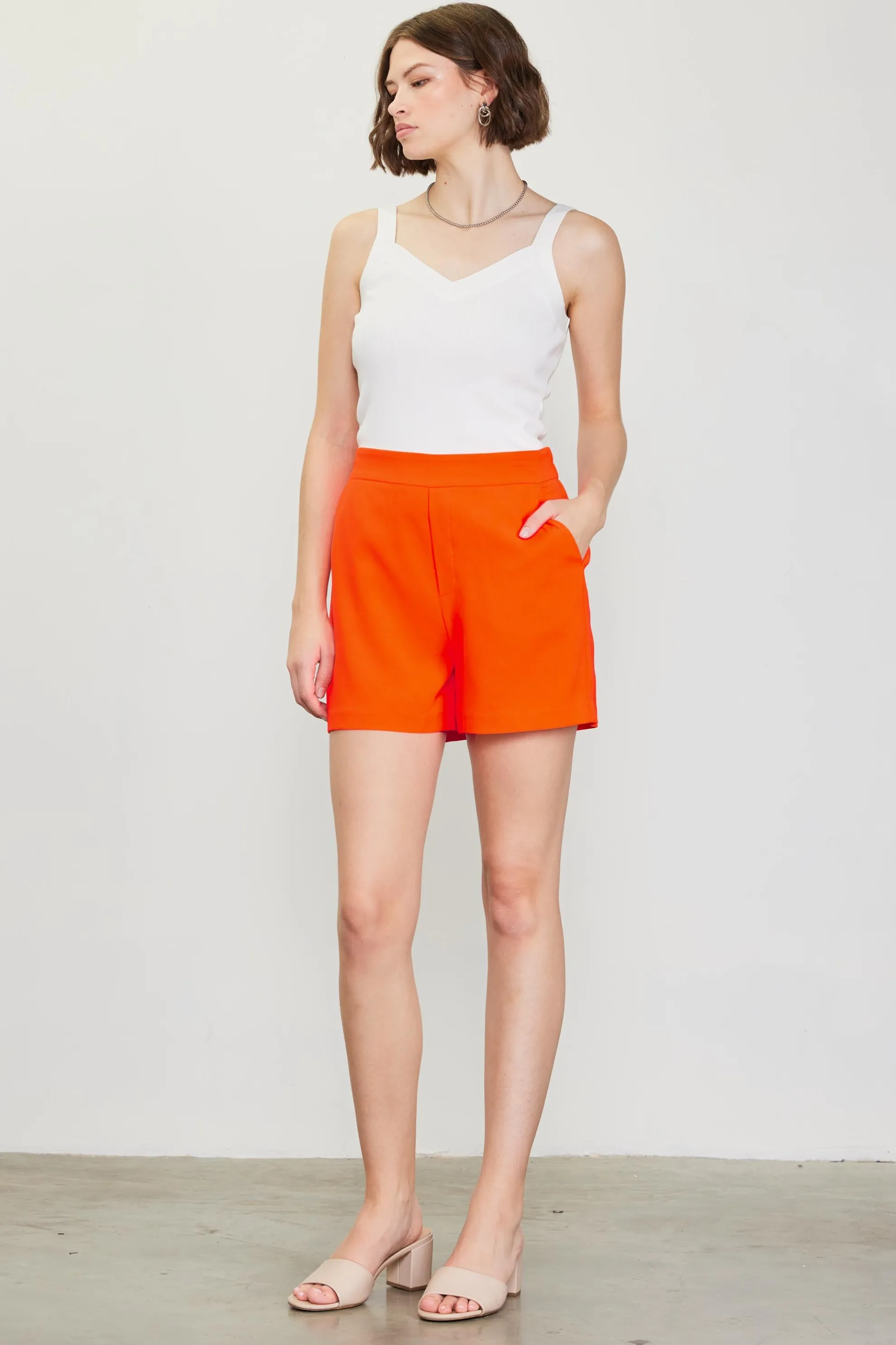 Neon Structured Shorts