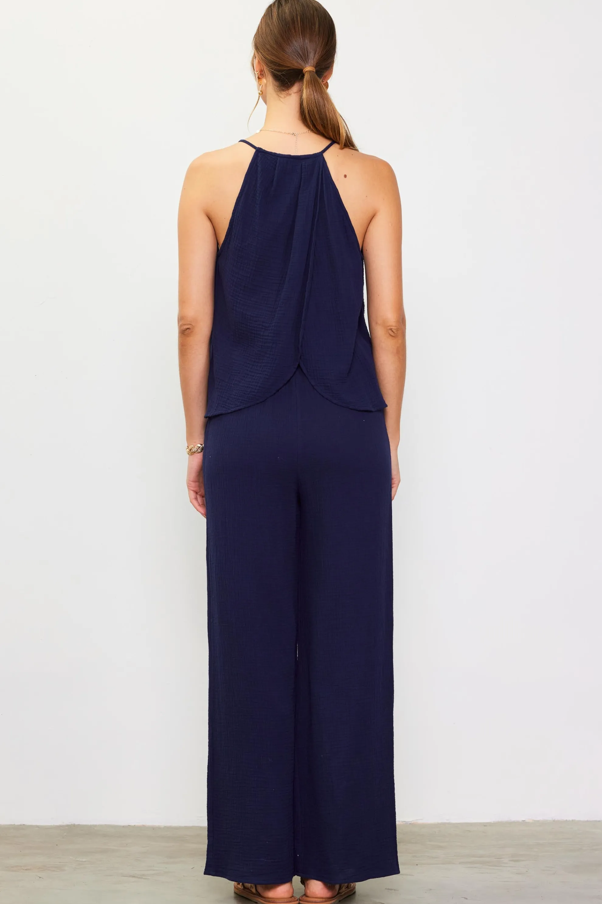 Gaia Tulip Back Halter Top