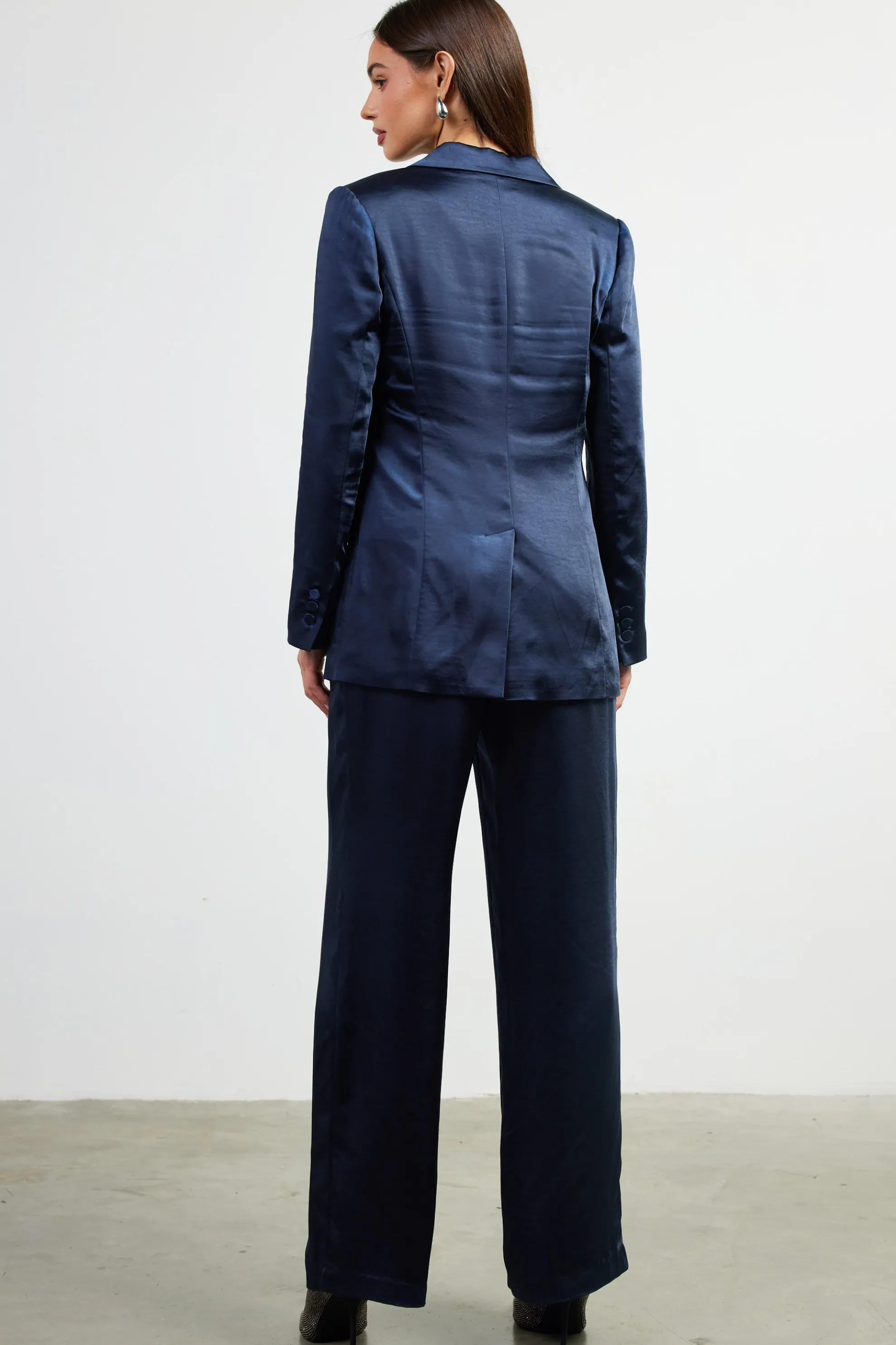 Satin Tailored Blazer