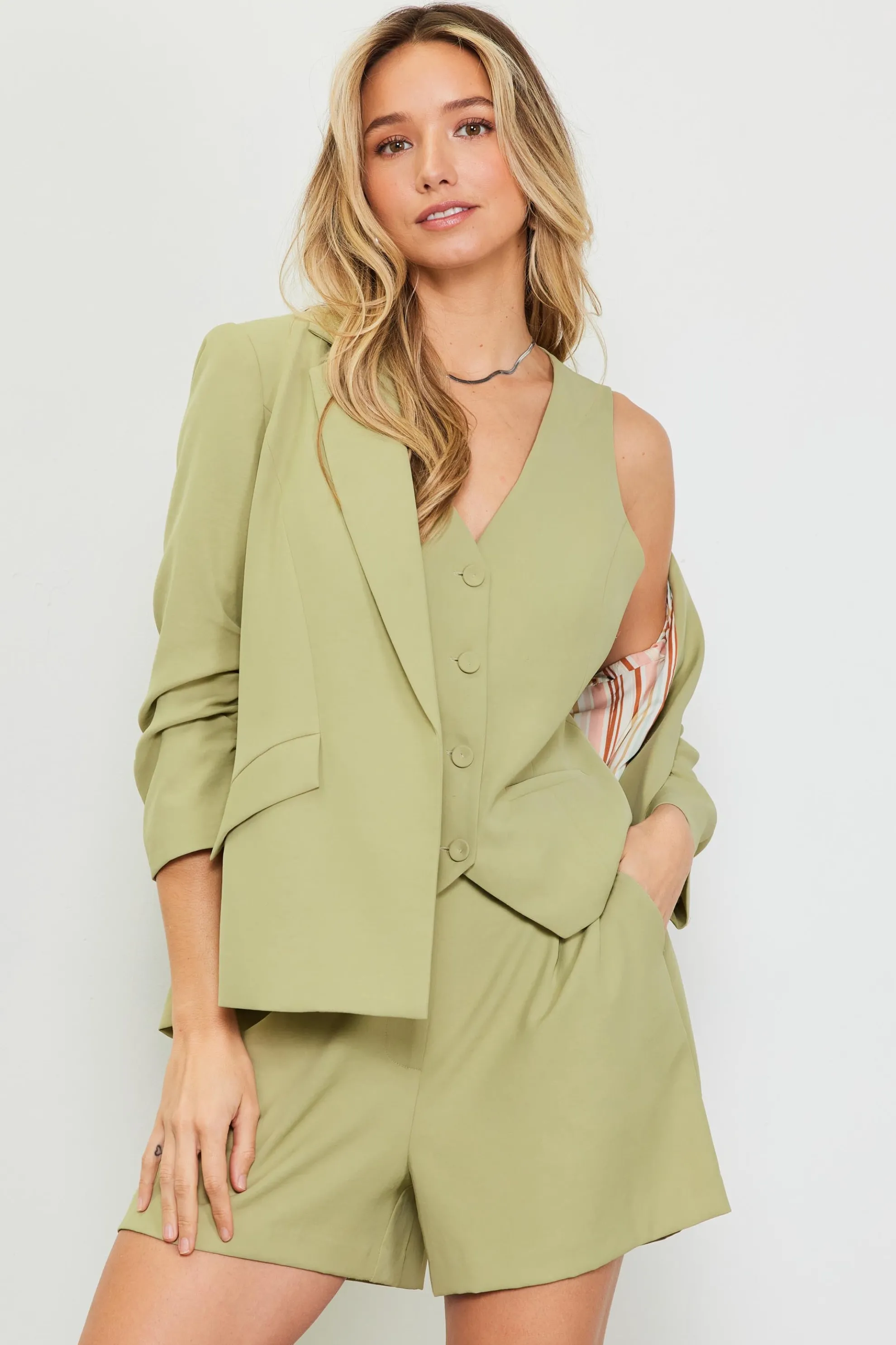 Recycled Button Down Vest