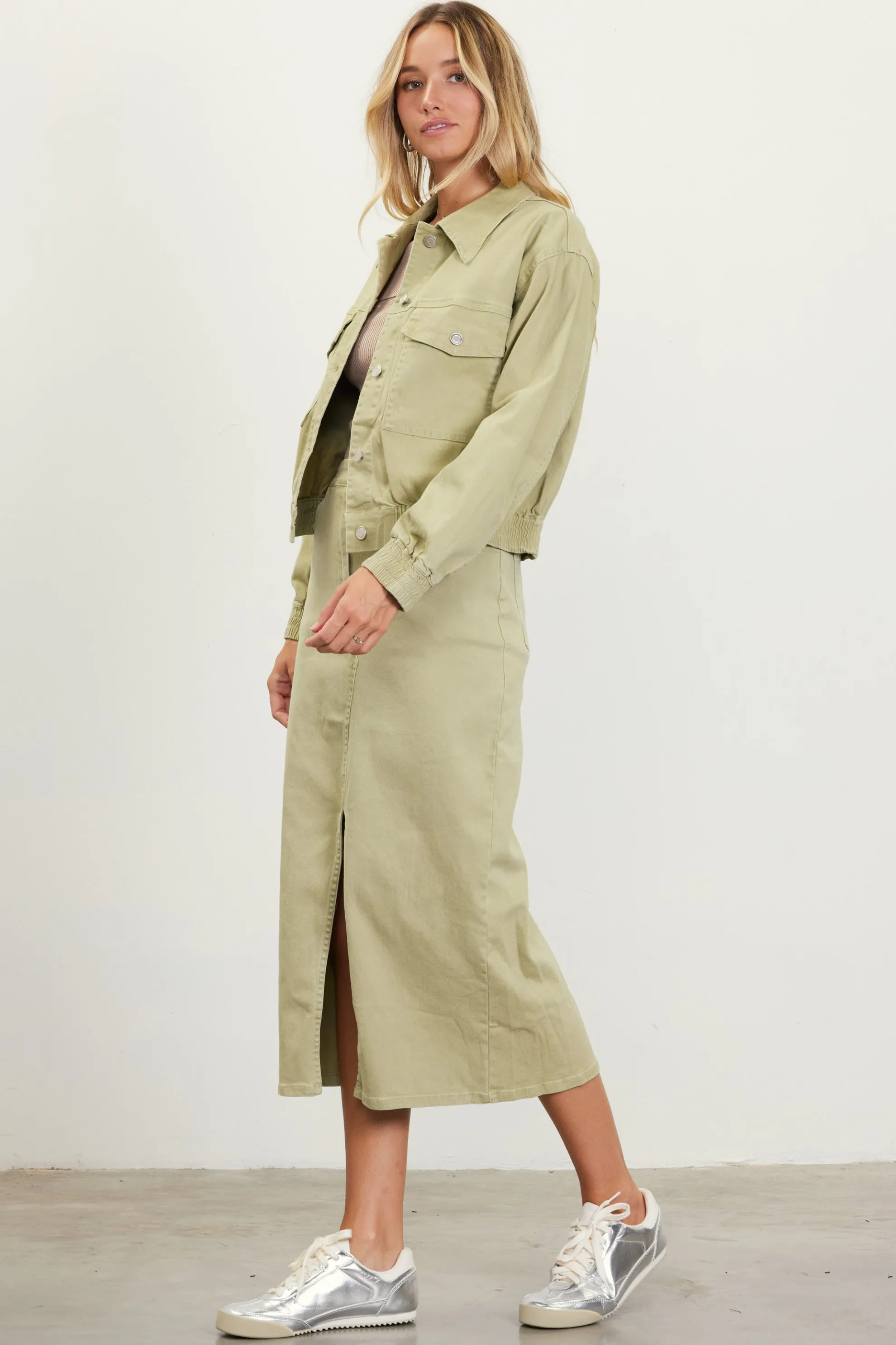 Washed Cotton Twill Jacket