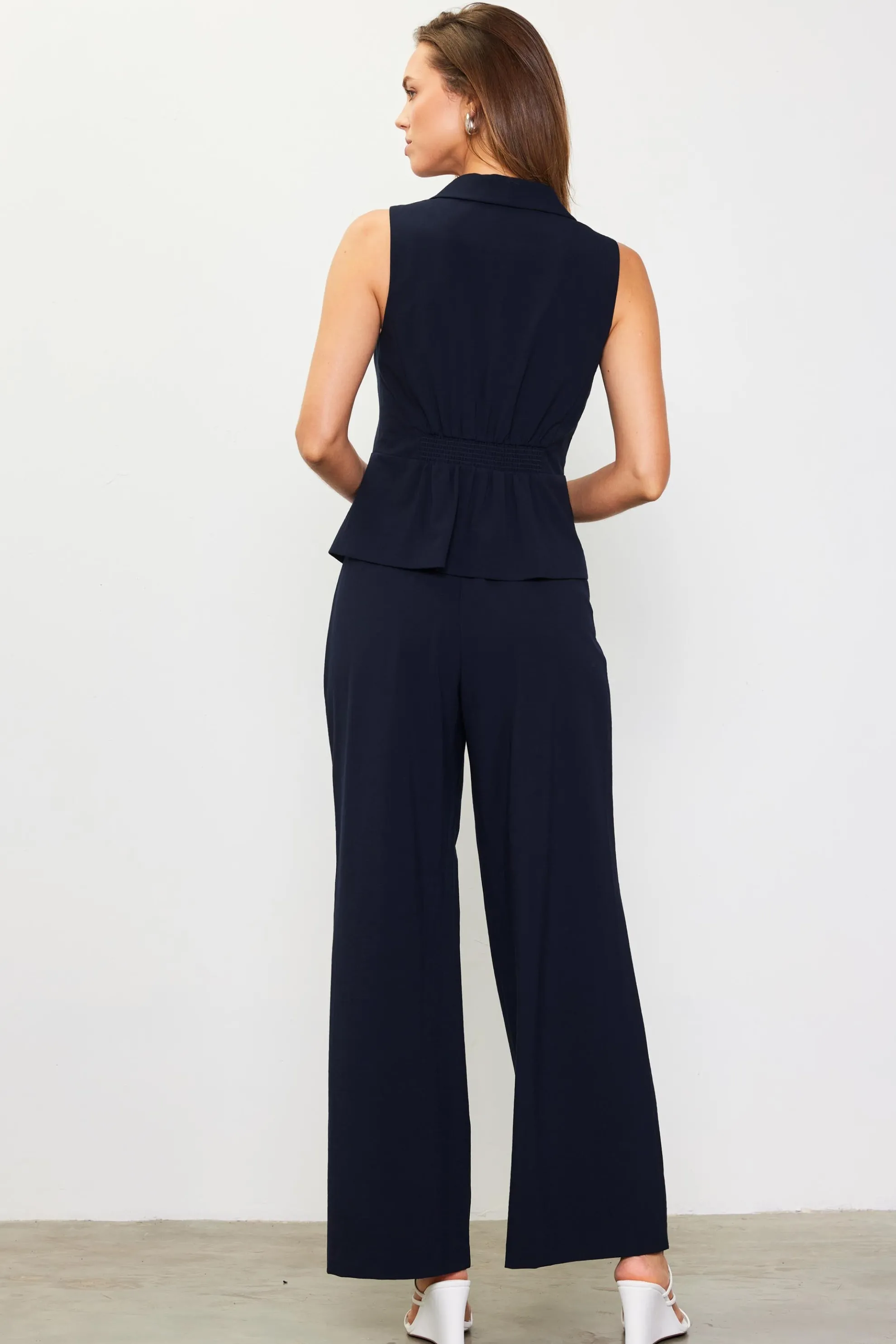 Double Pleated Wide Pants