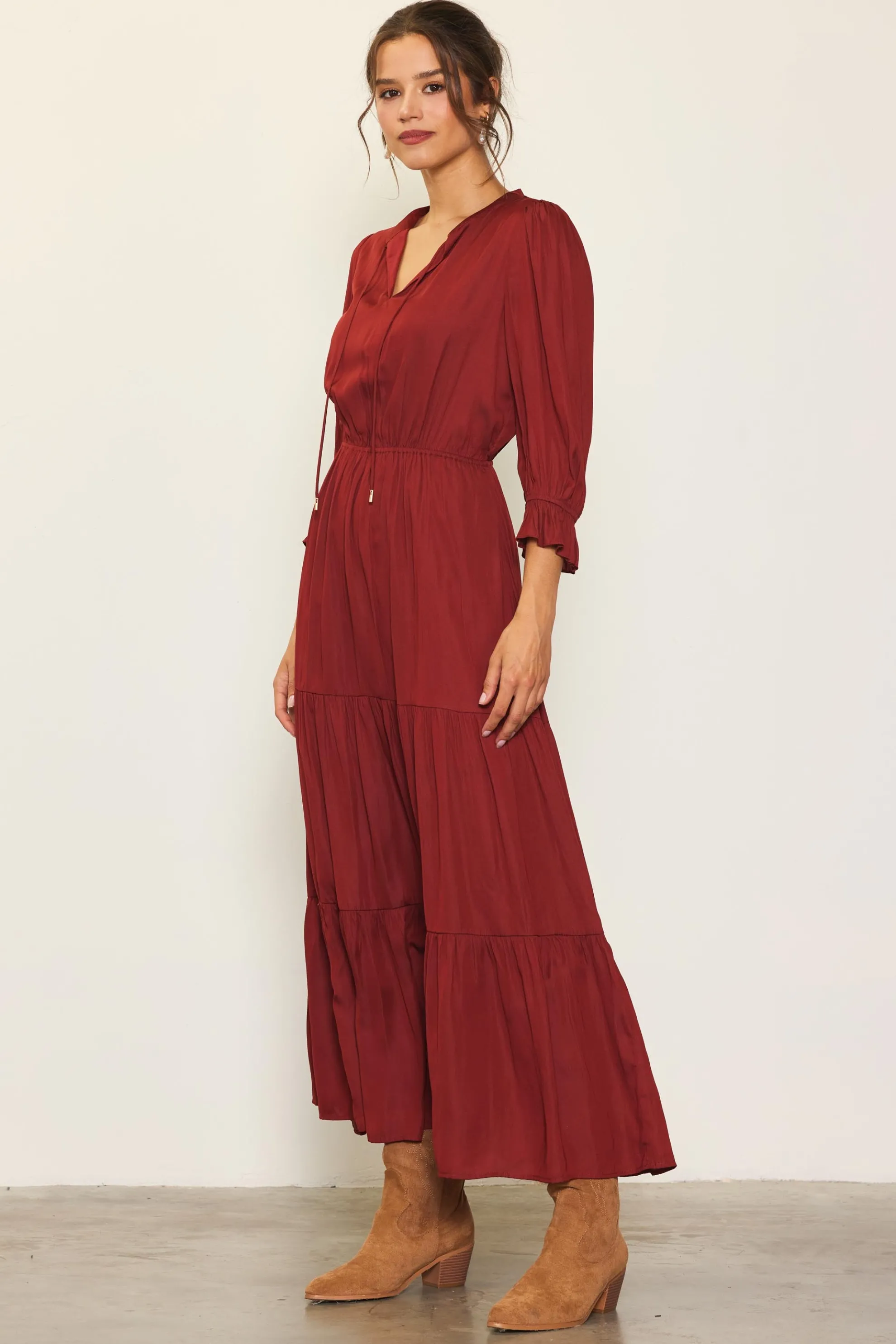 Emery Ruffle Tiered Maxi Dress