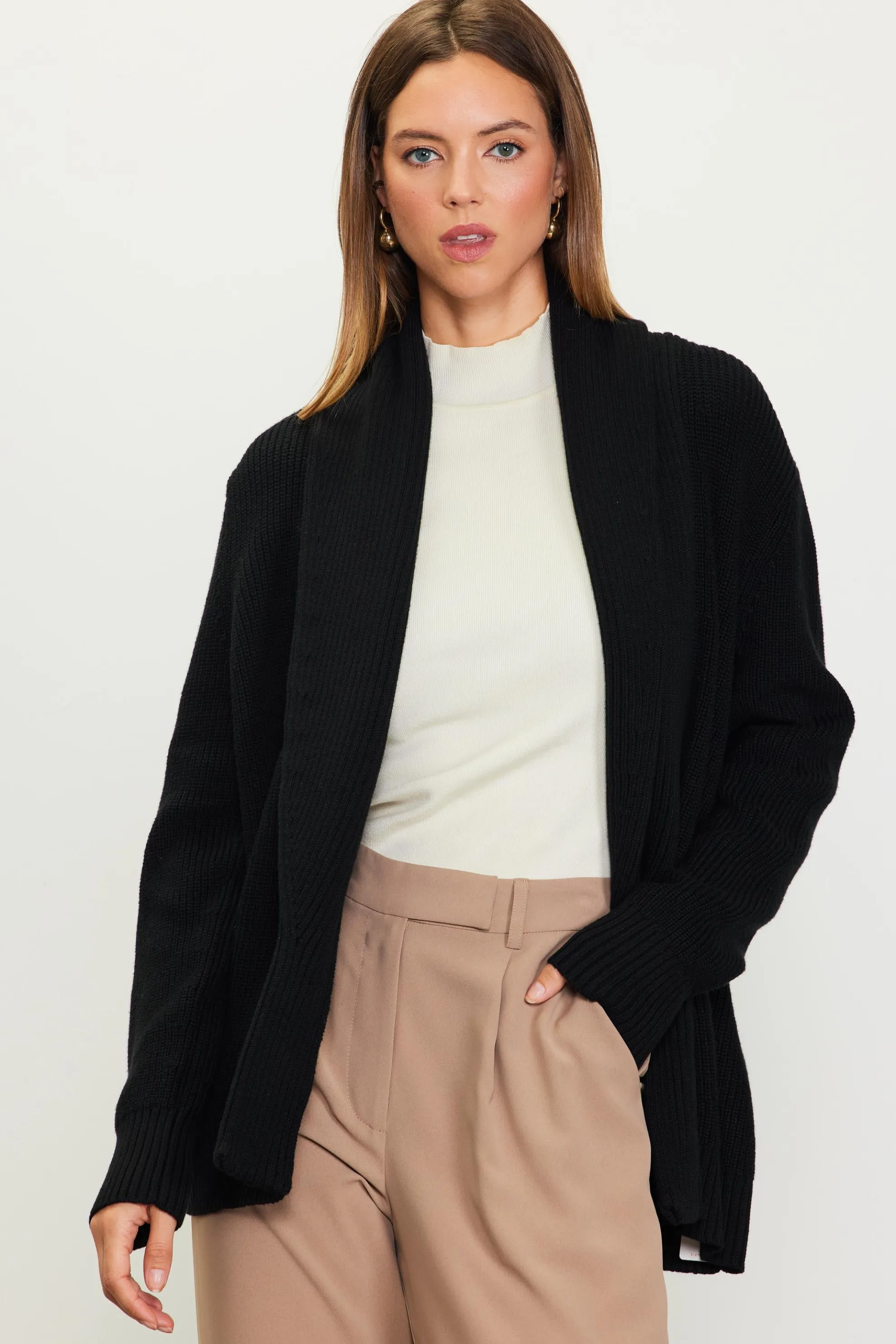 Shawl Collar Sweater Cardigan