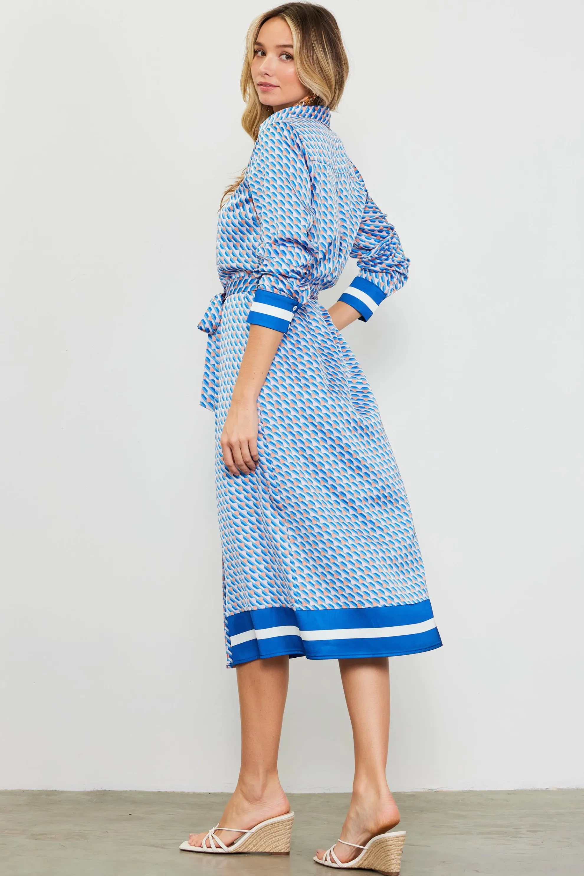 Livia Bandana Print Shirt Dress