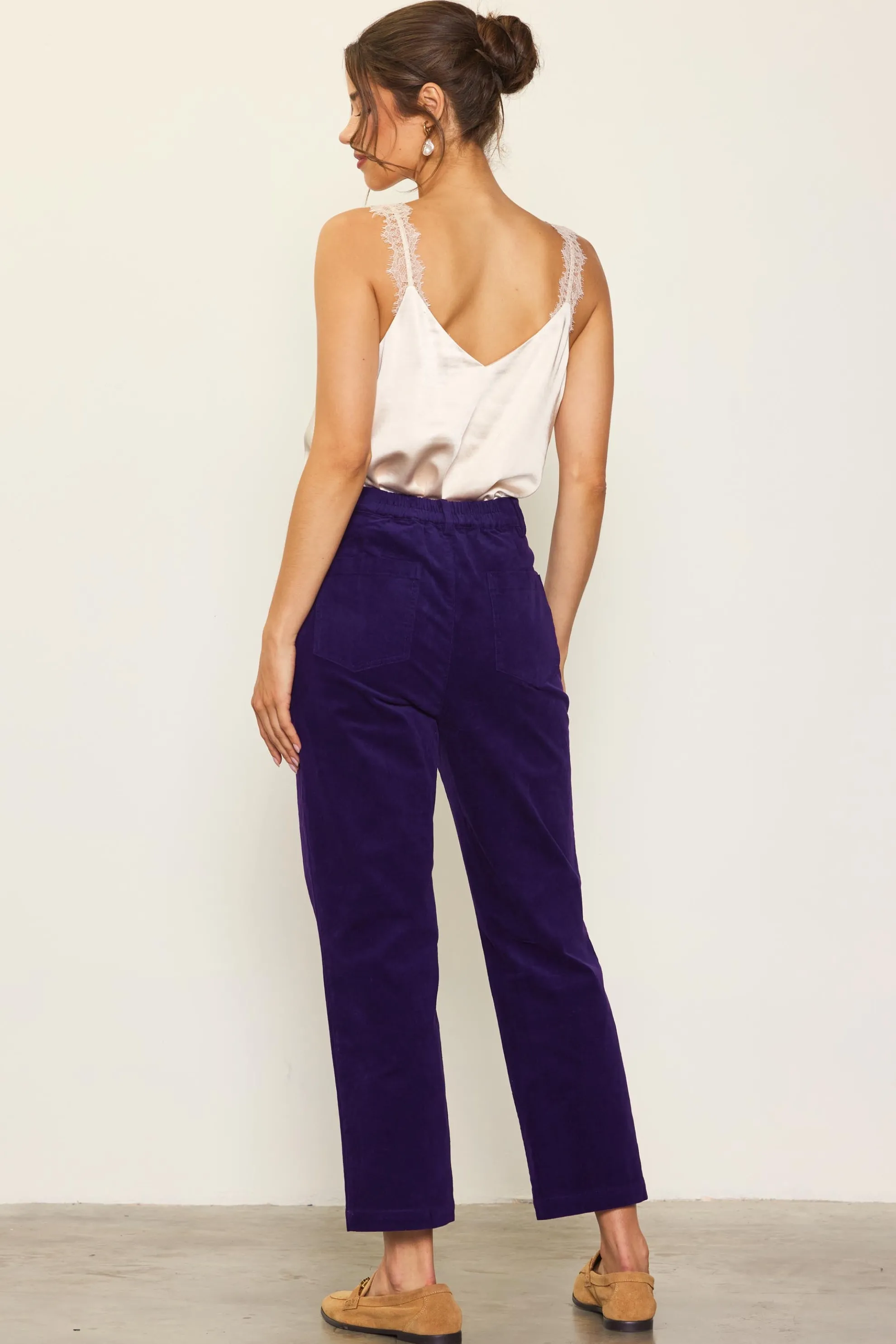 High Waisted Corduroy Pants