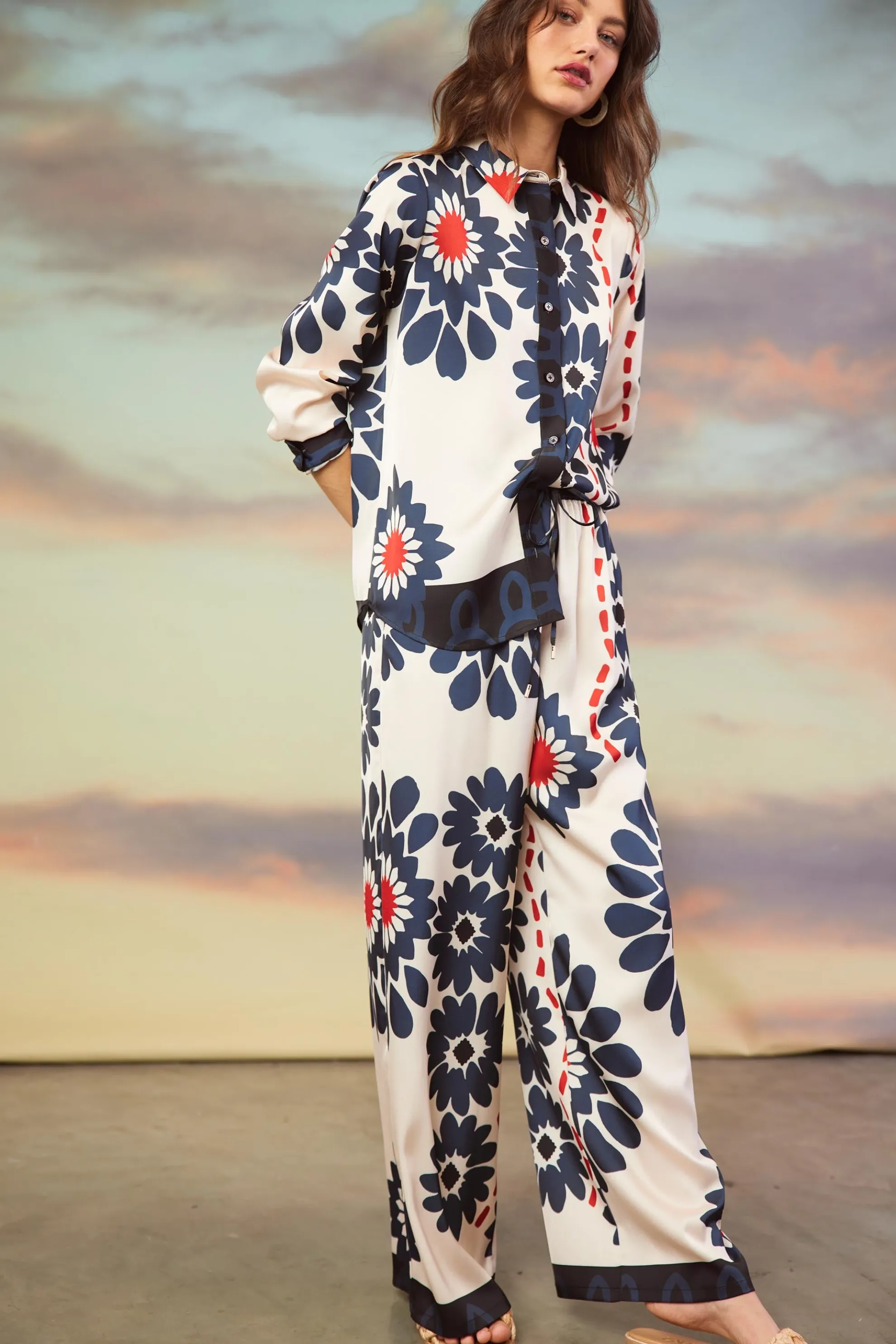 Floral Print Longsleeve Blouse