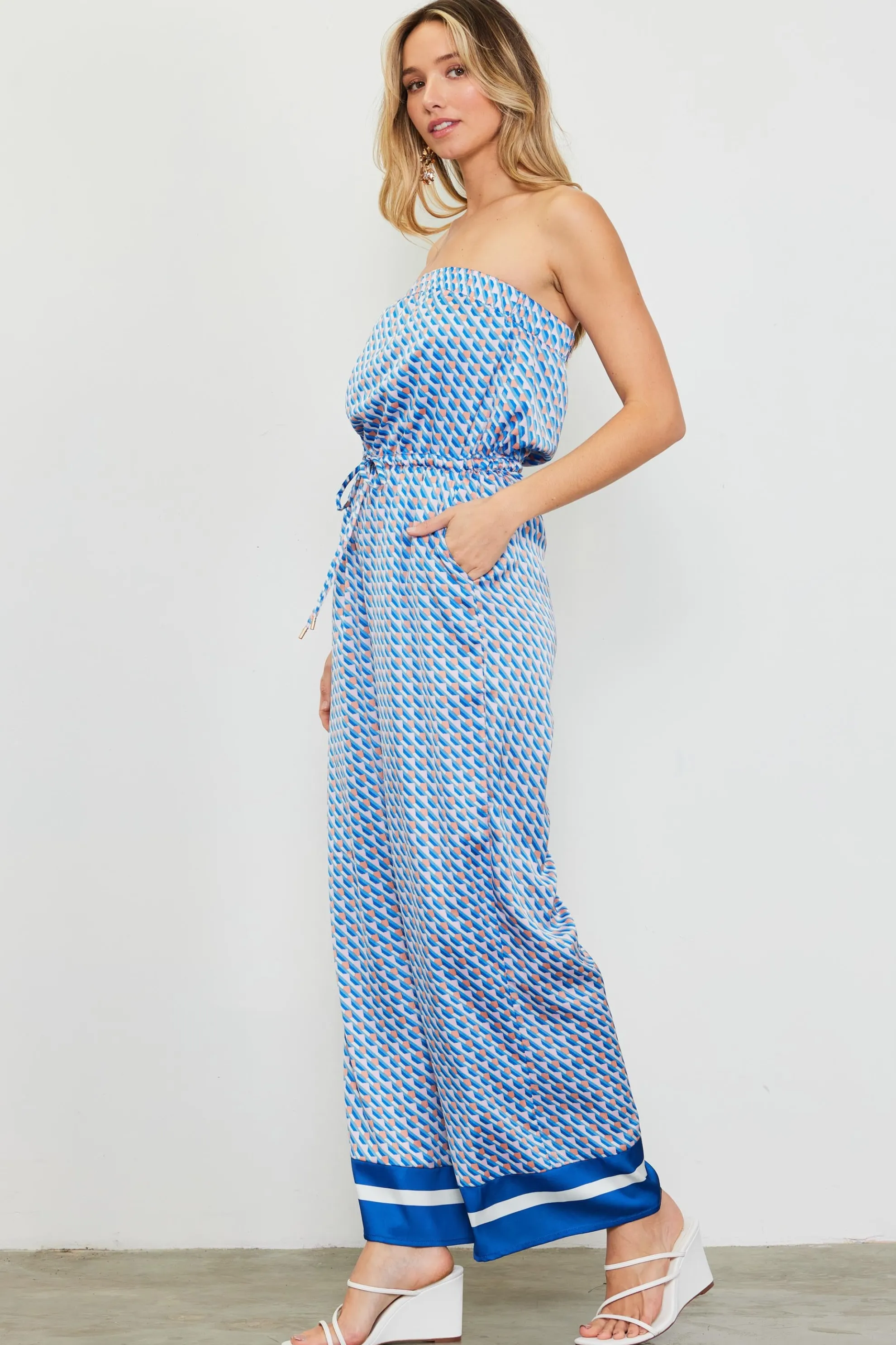 Livia Bandana Print Jumpsuit