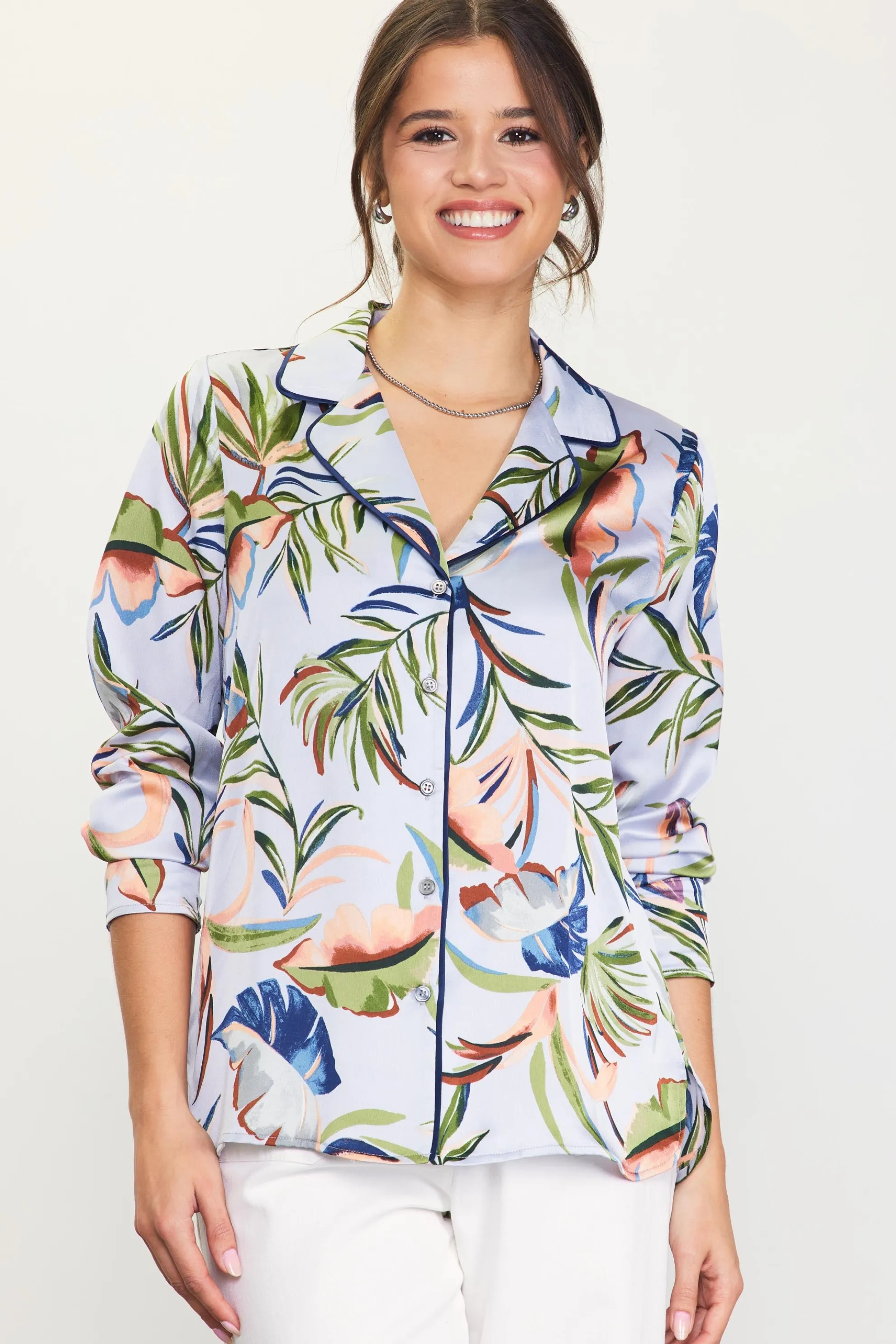 Bianca Floral Print Longsleeve Blouse