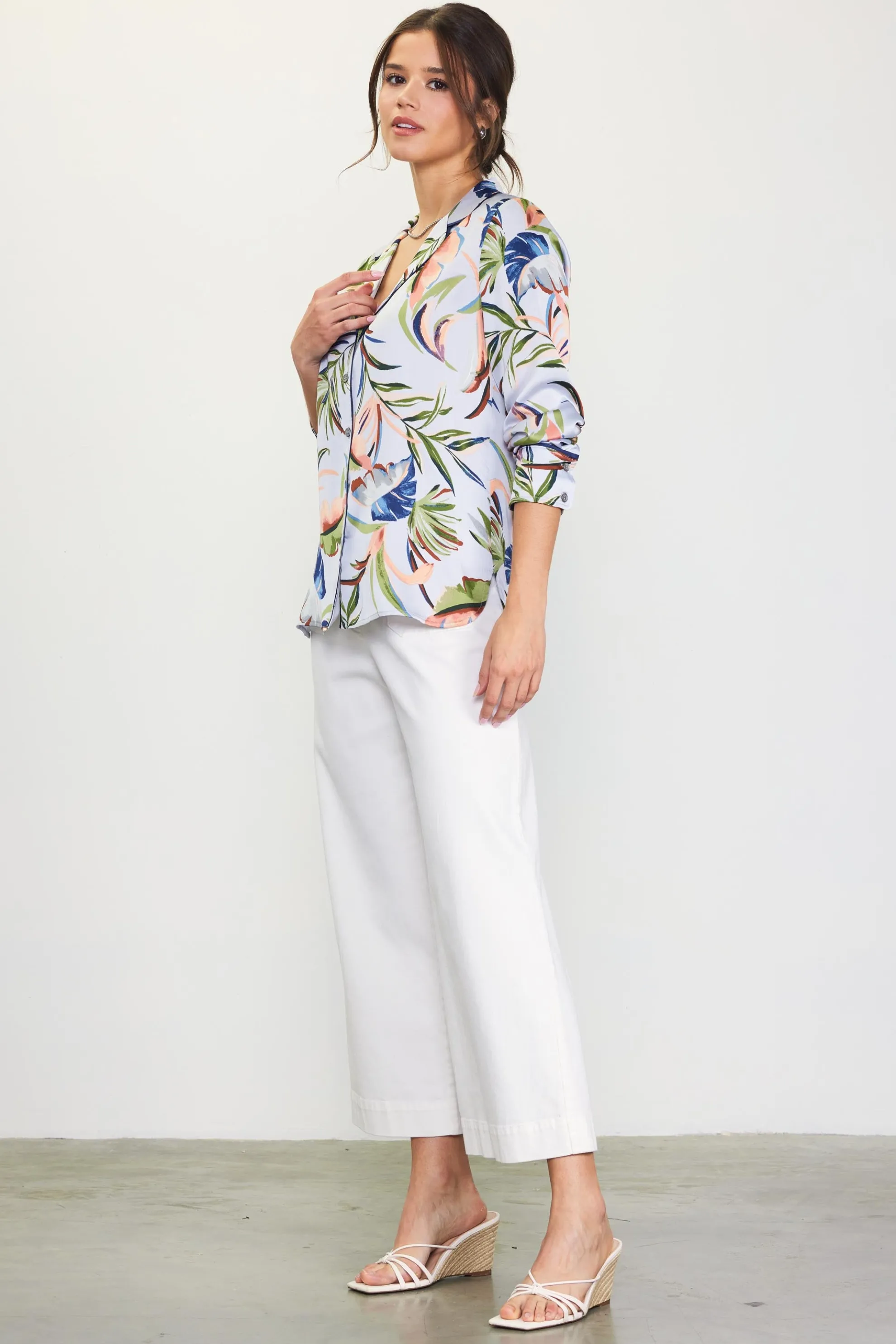 Bianca Floral Print Longsleeve Blouse