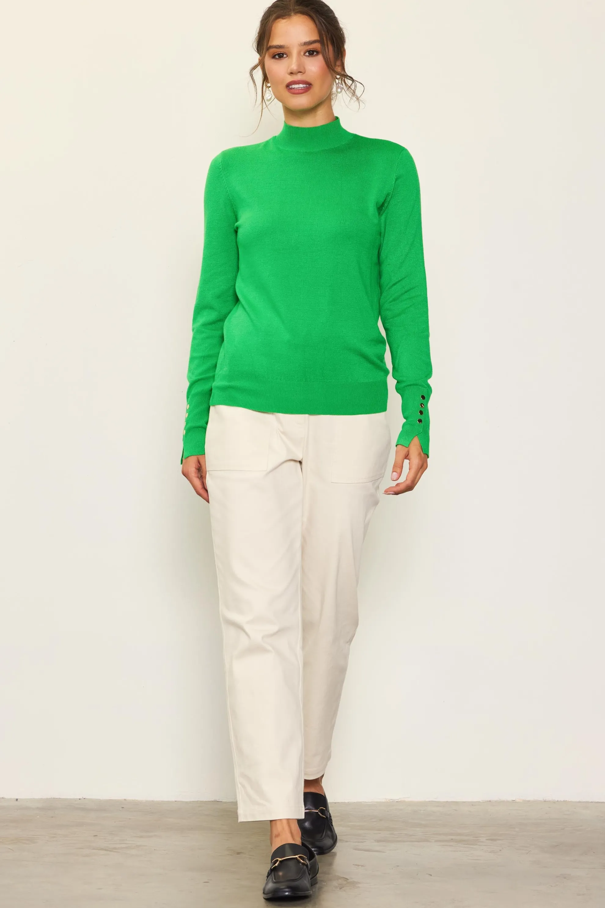 Longsleeve Mock Neck Sweater