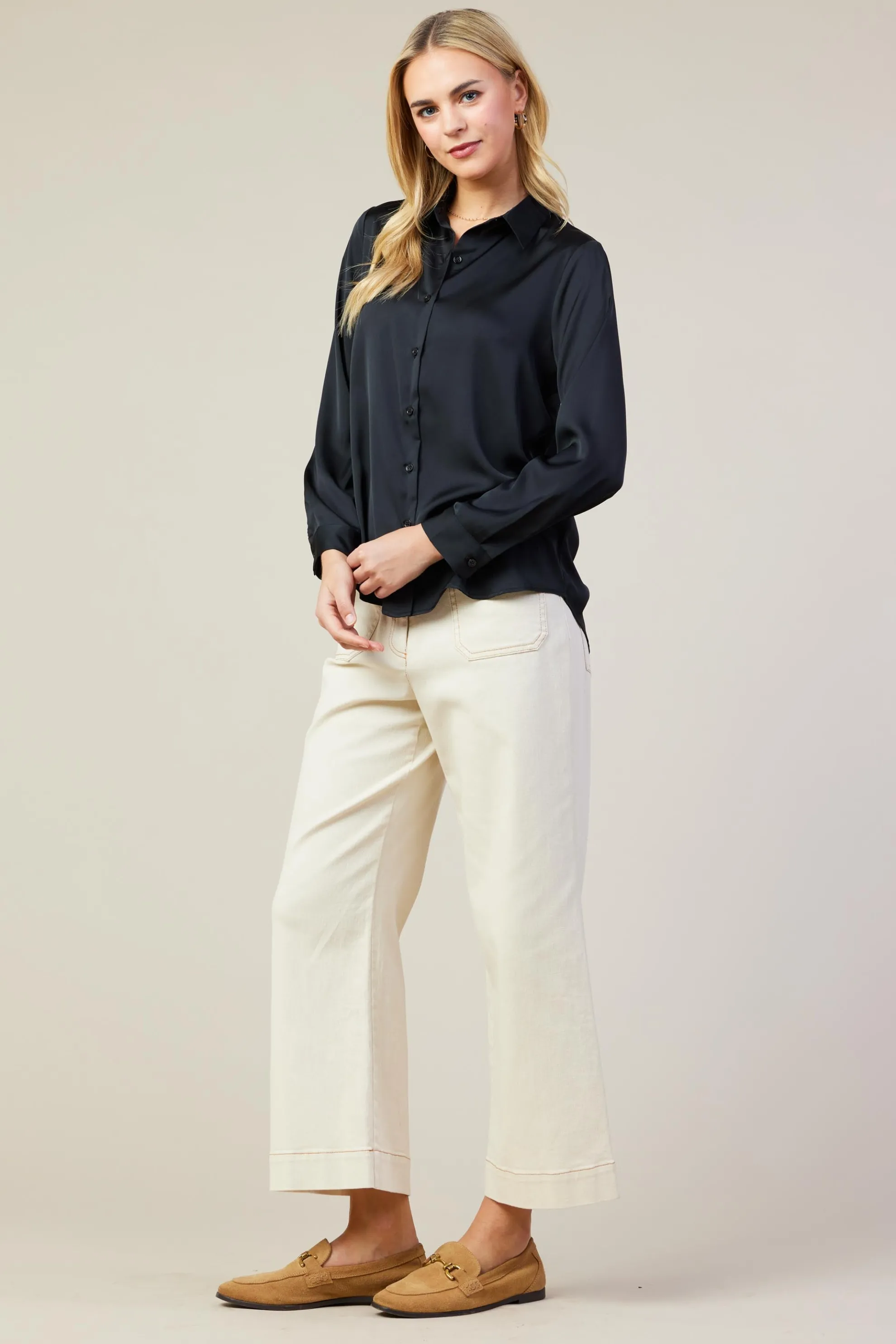 Recycled Classic Button Down Top