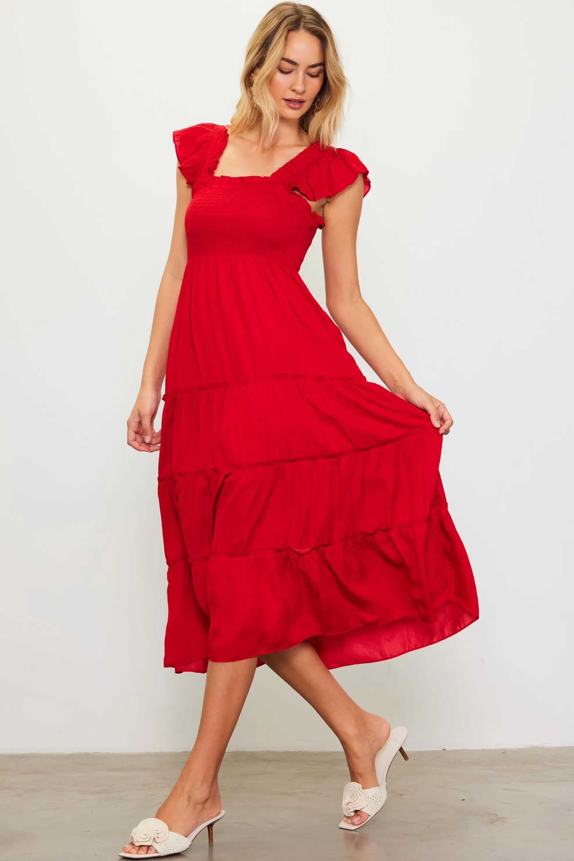 Hathaway Tiered Midi Dress