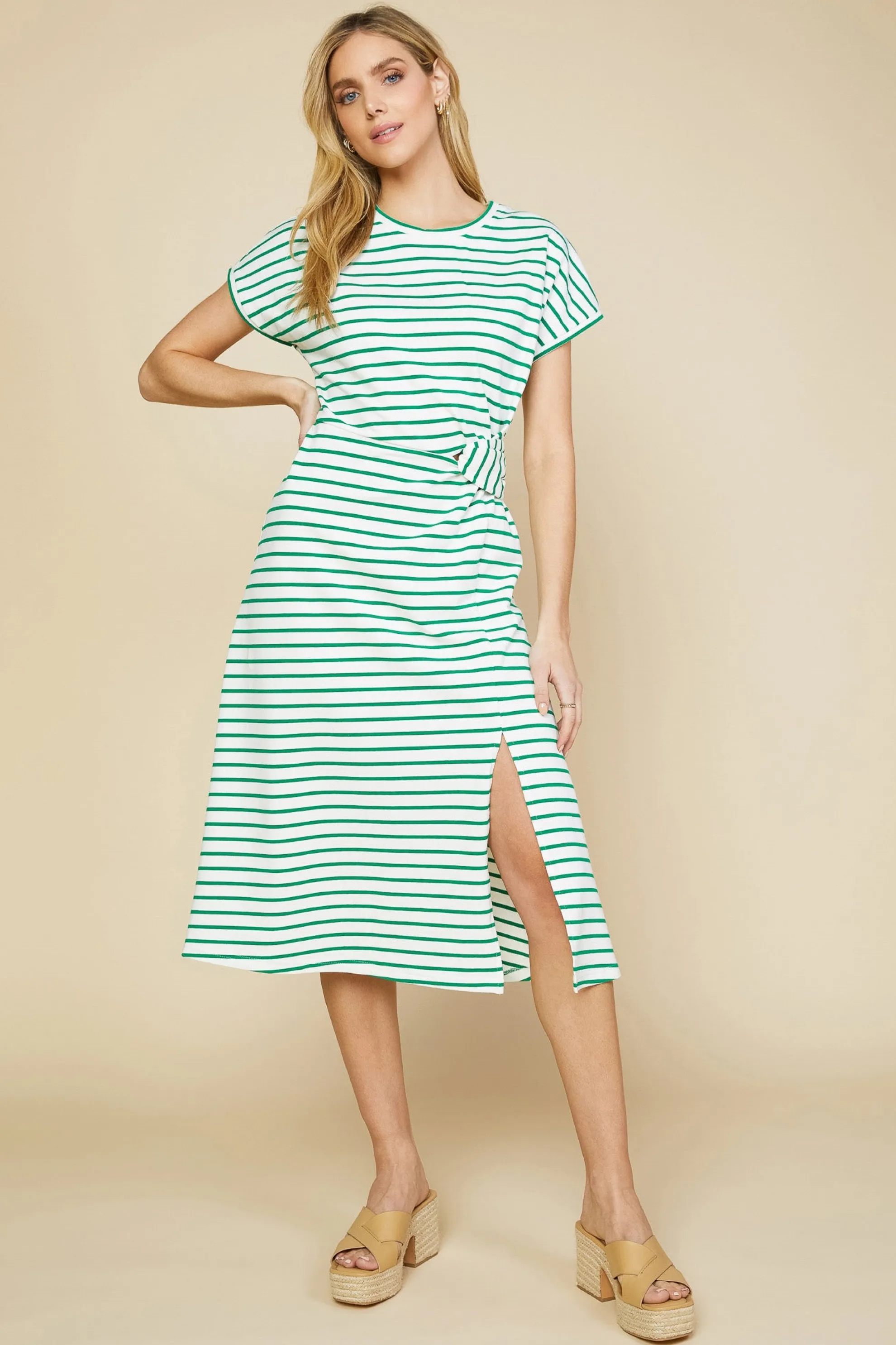 Twist Detail Knit Dress