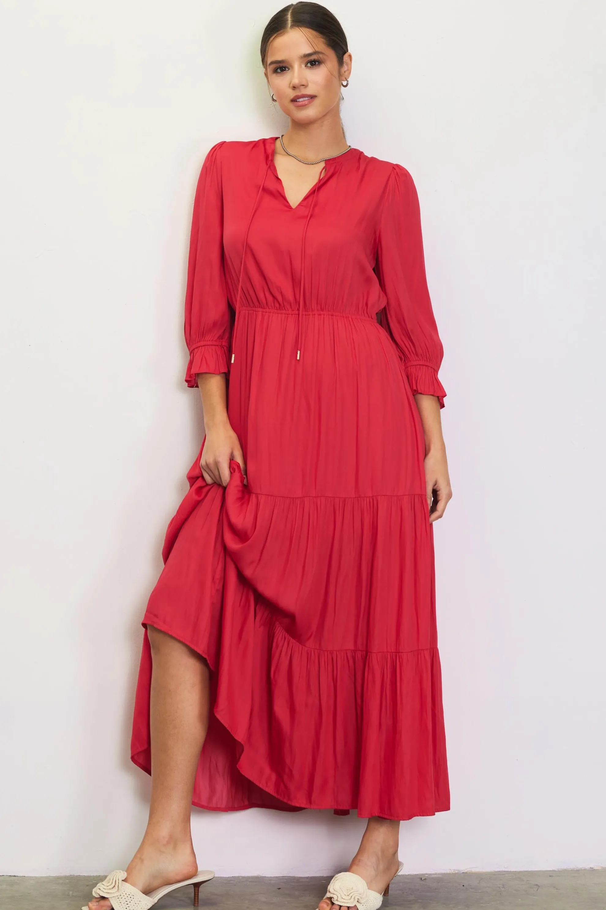 Emery Ruffle Tiered Maxi Dress