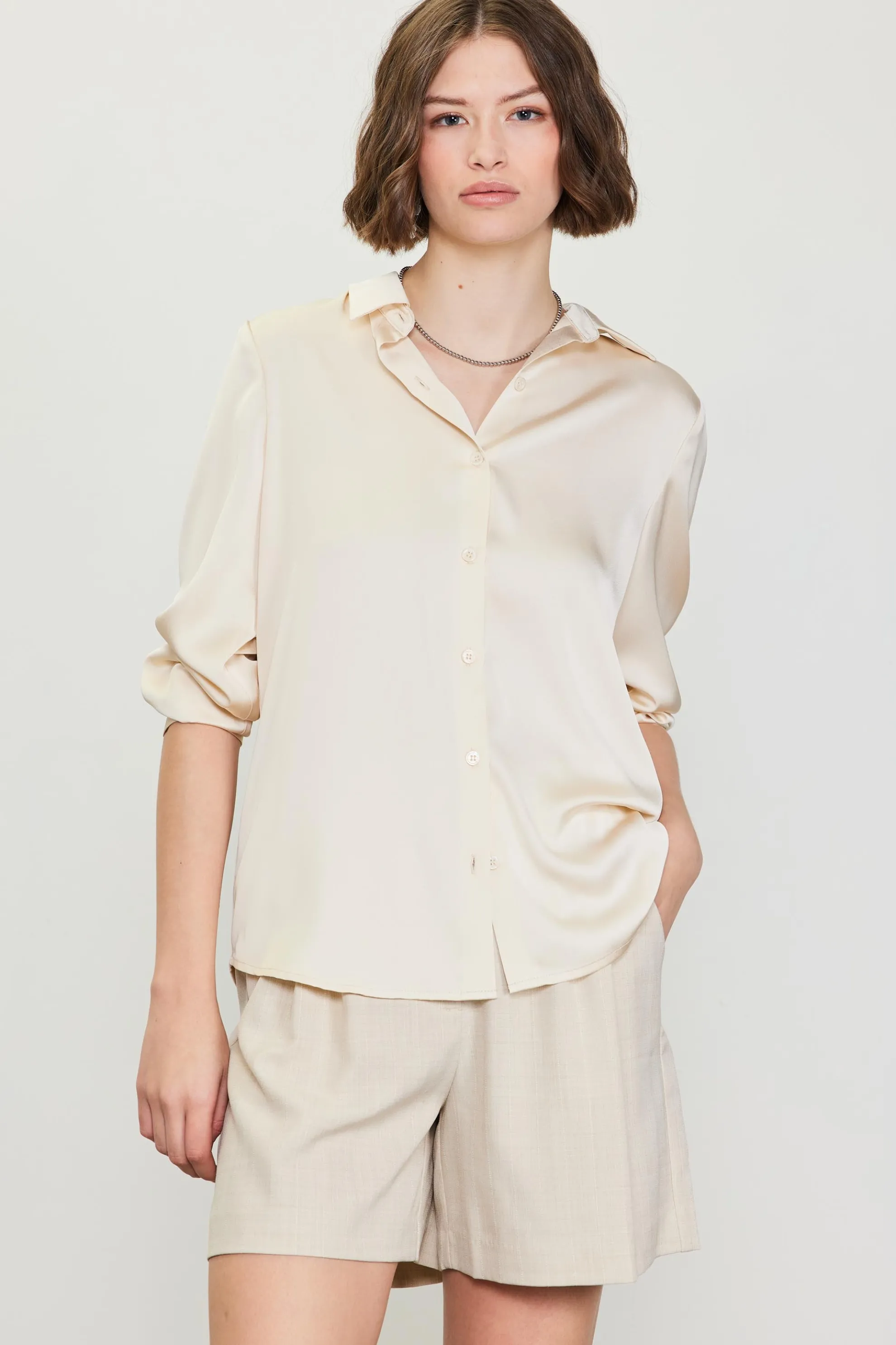 Recycled Classic Button Down Top