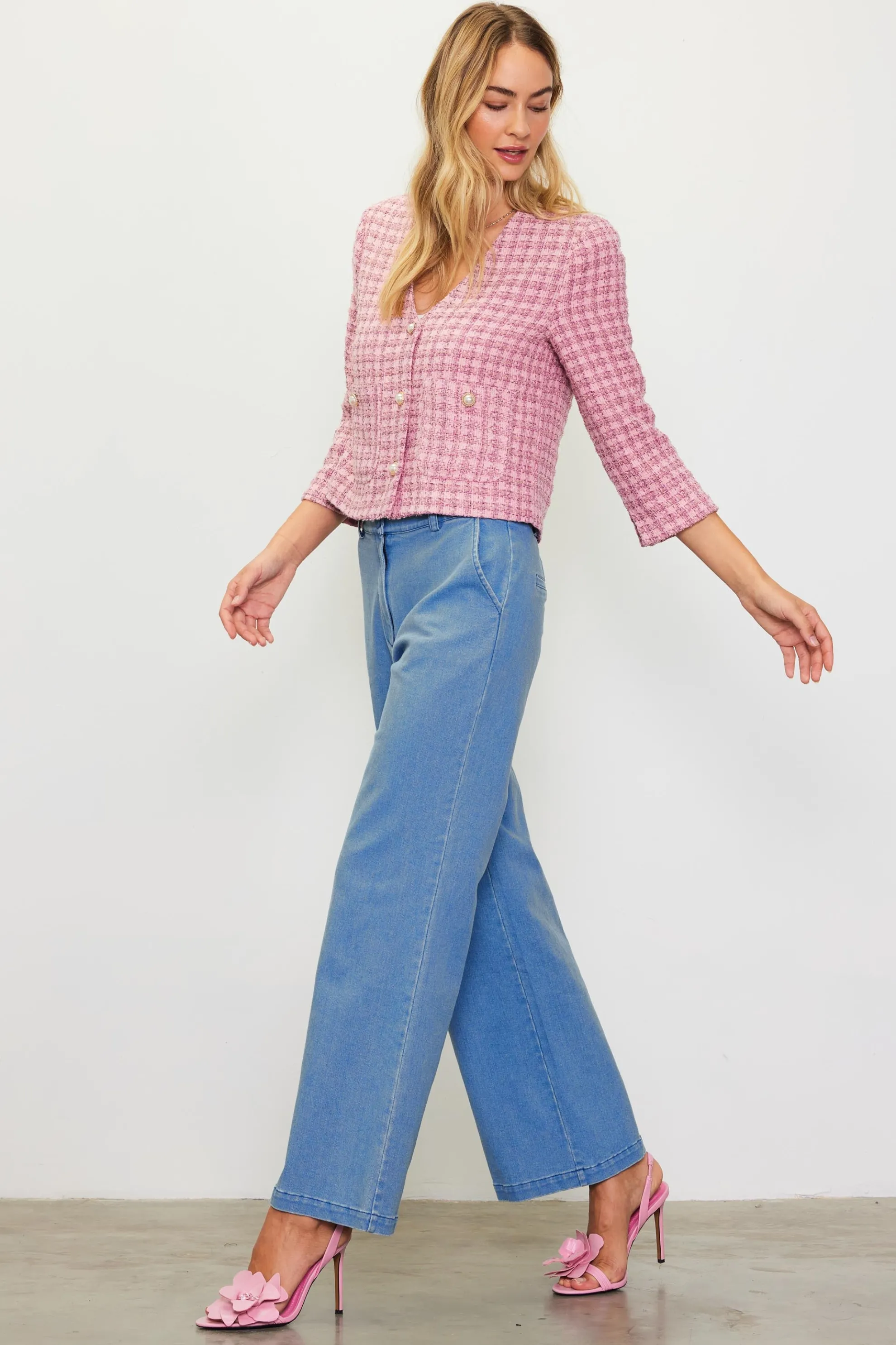 Cropped Tweed Jacket